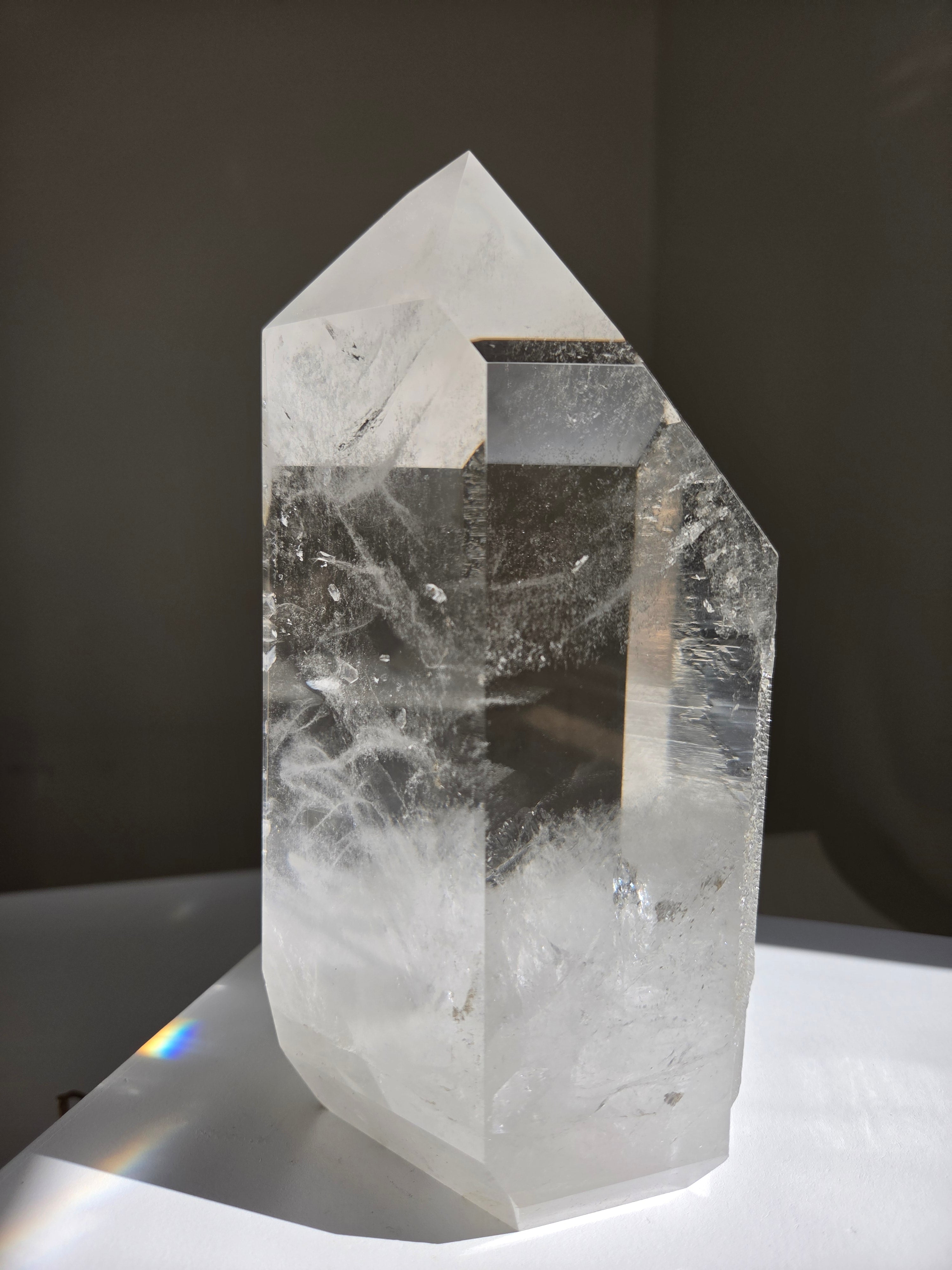 Semipolished Lemurian Quartz Tower