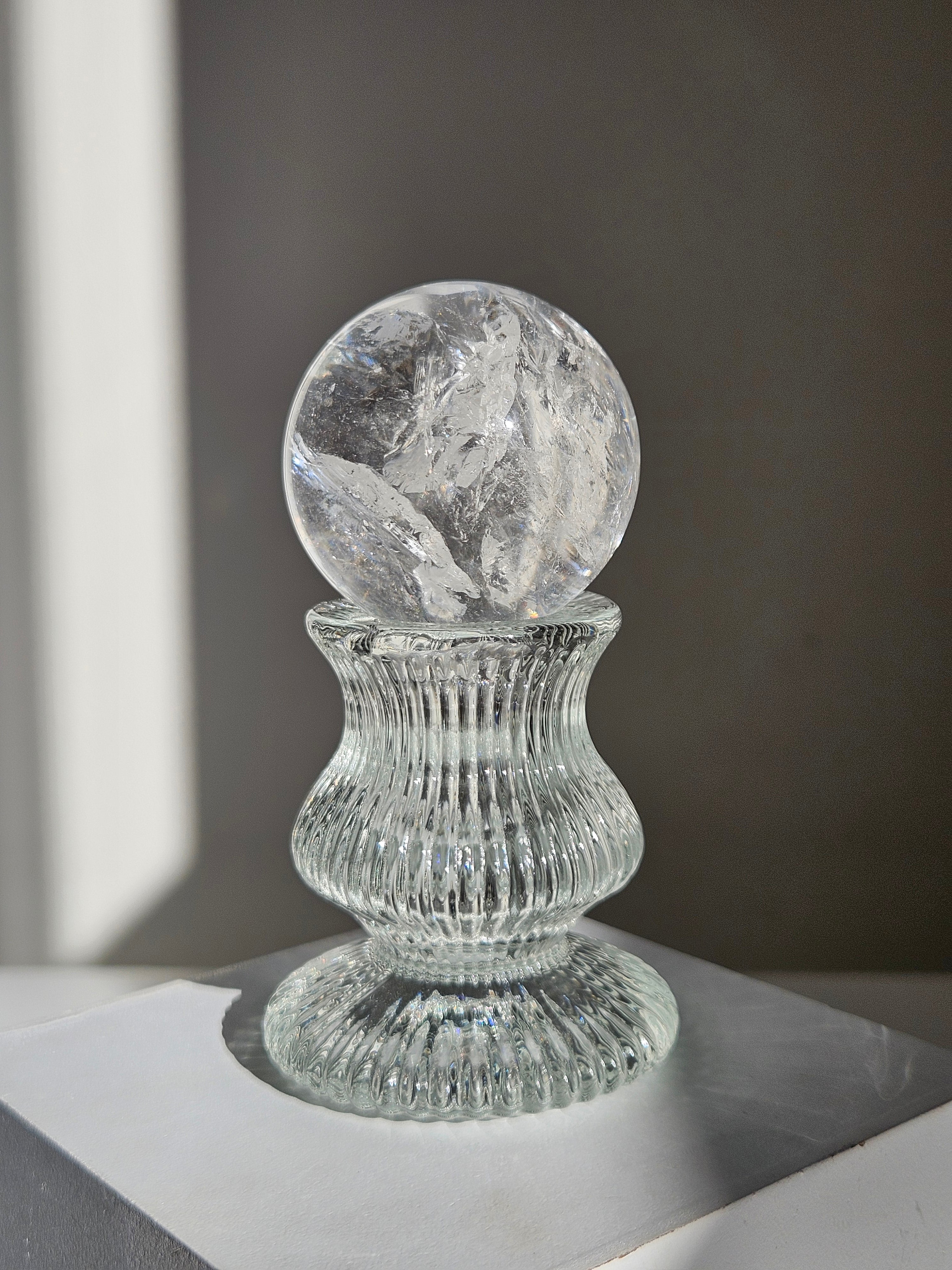 Lemurian Quartz Sphere 010