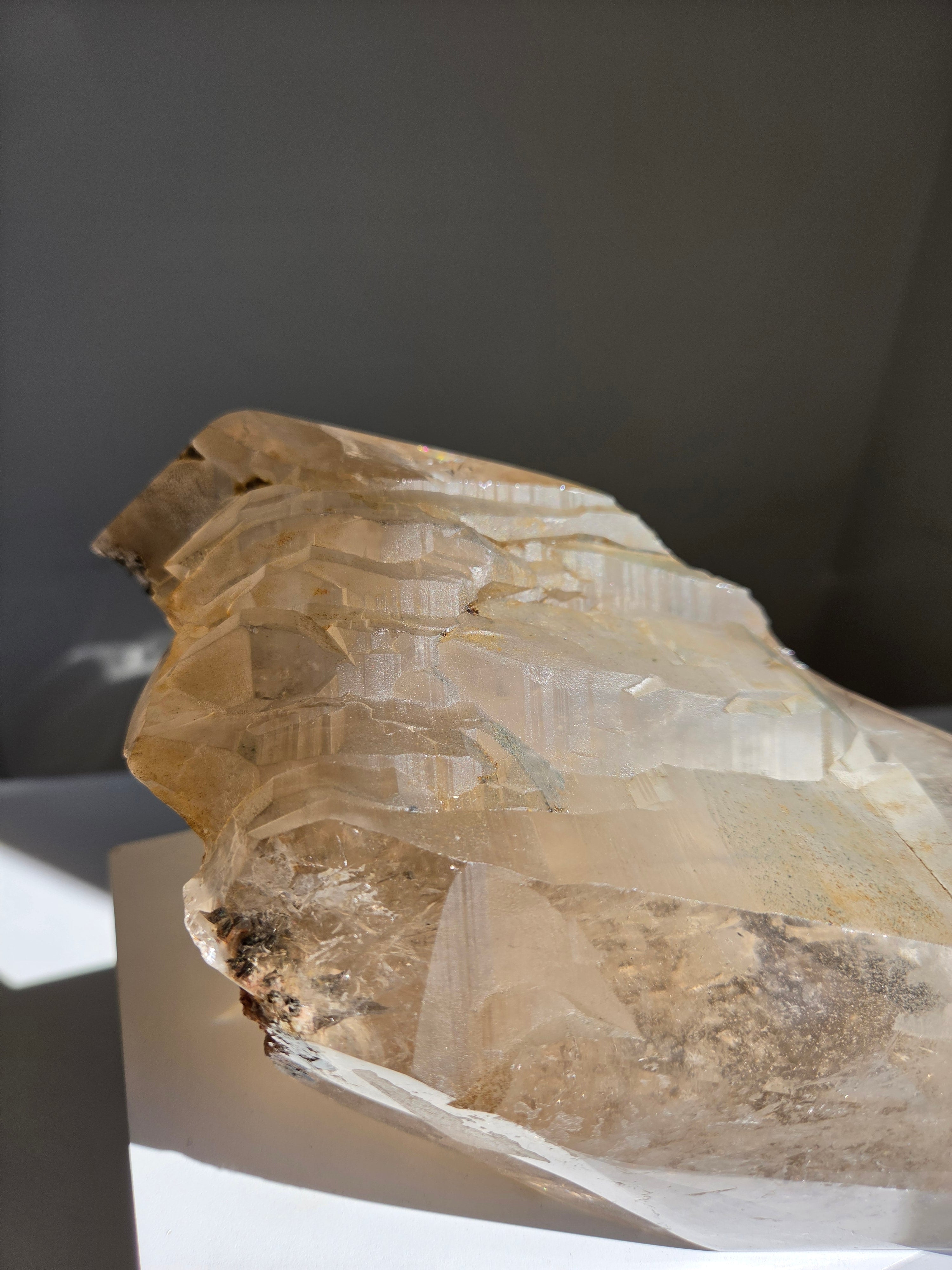 Smoky Quartz Semipolshed Statement