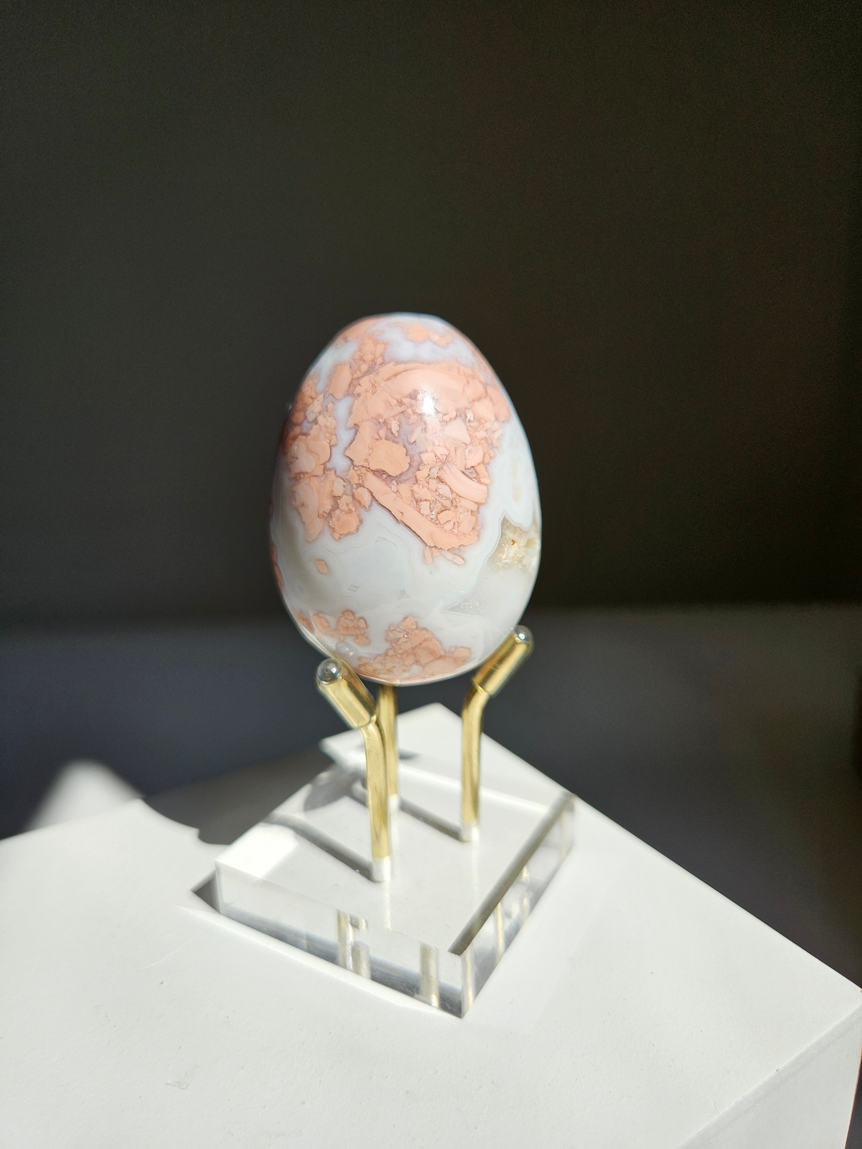 Pink Agate Egg 007