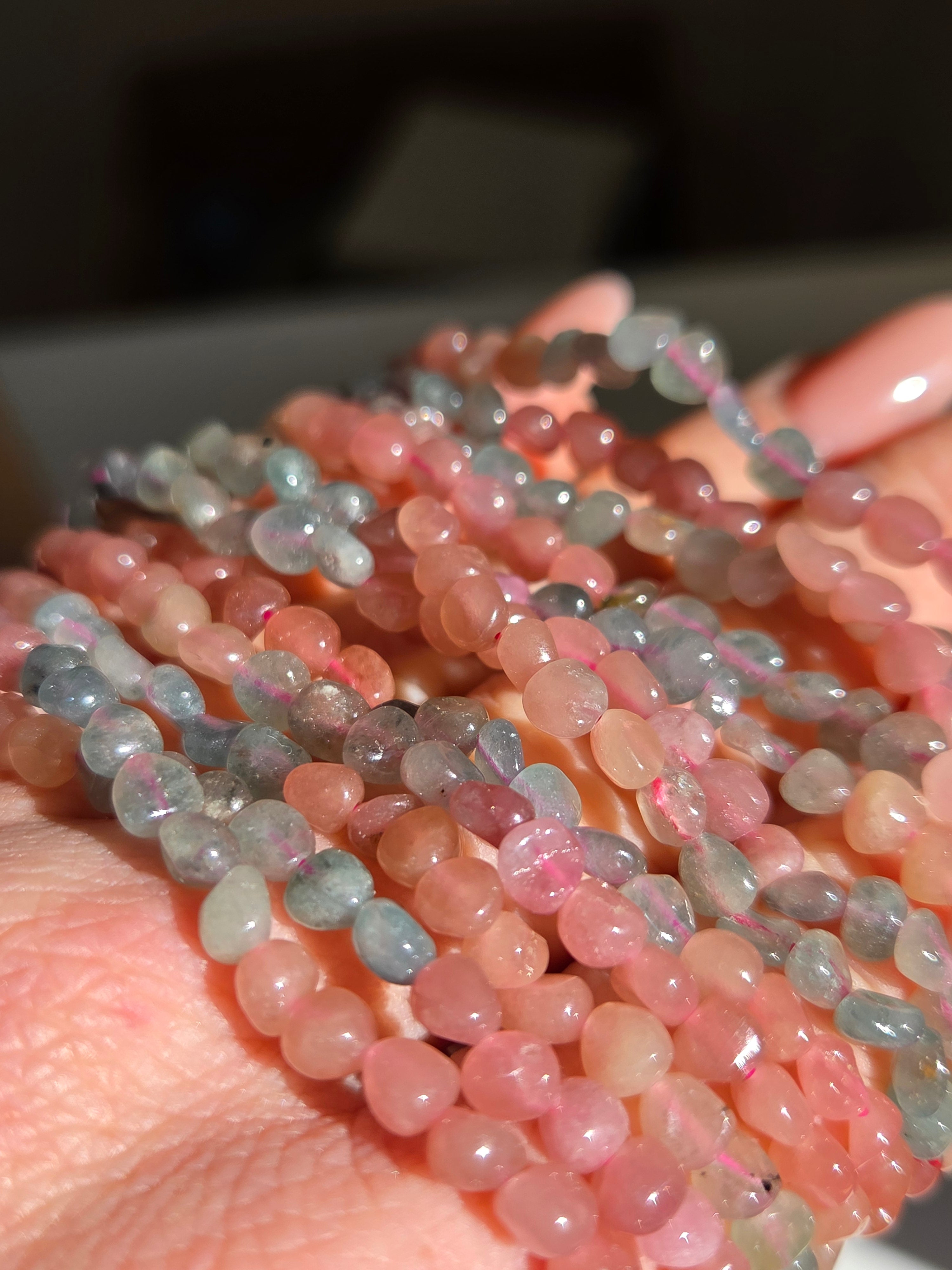 Tourmaline Bracelet | pebble beads