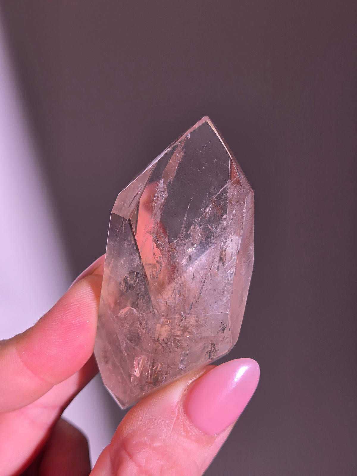 Semipolished Smoky Lemurian Quartz 005