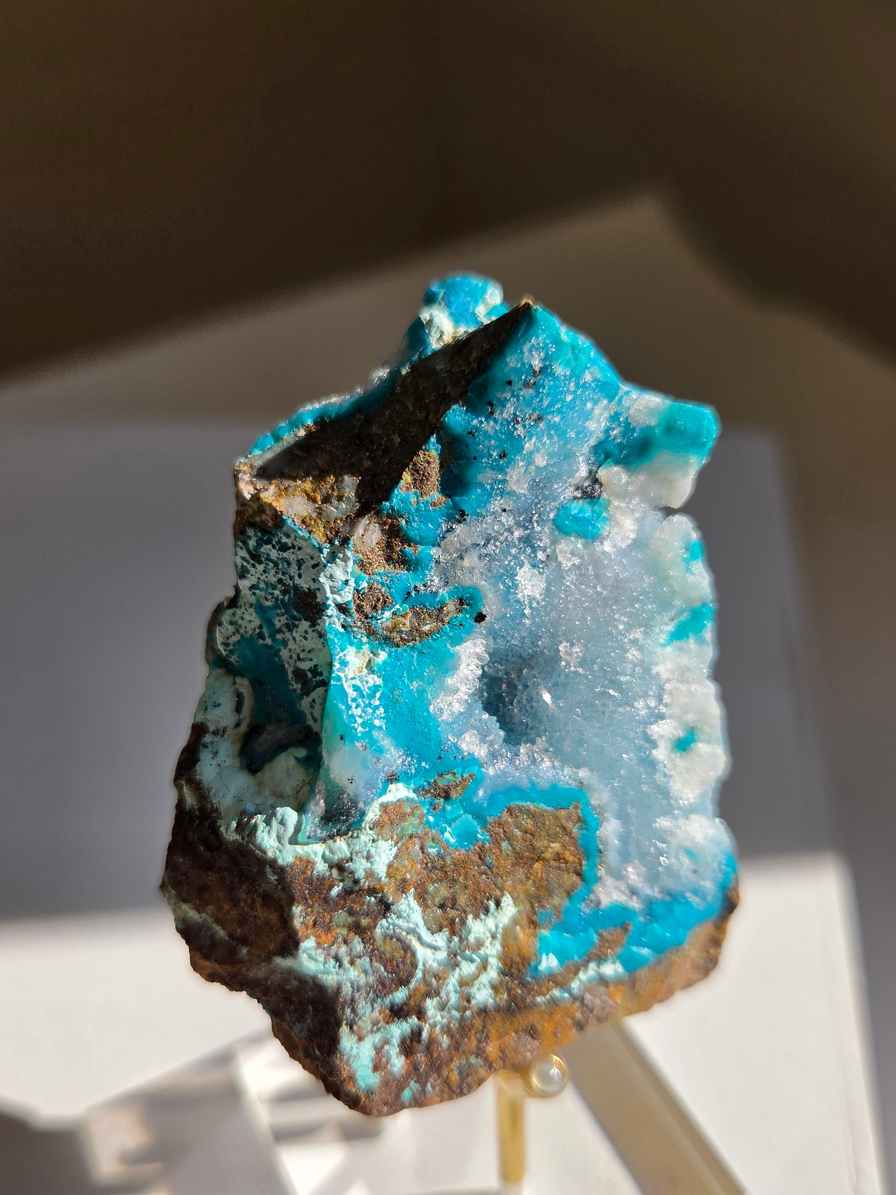 Raw Druzy Chrysocolla 003