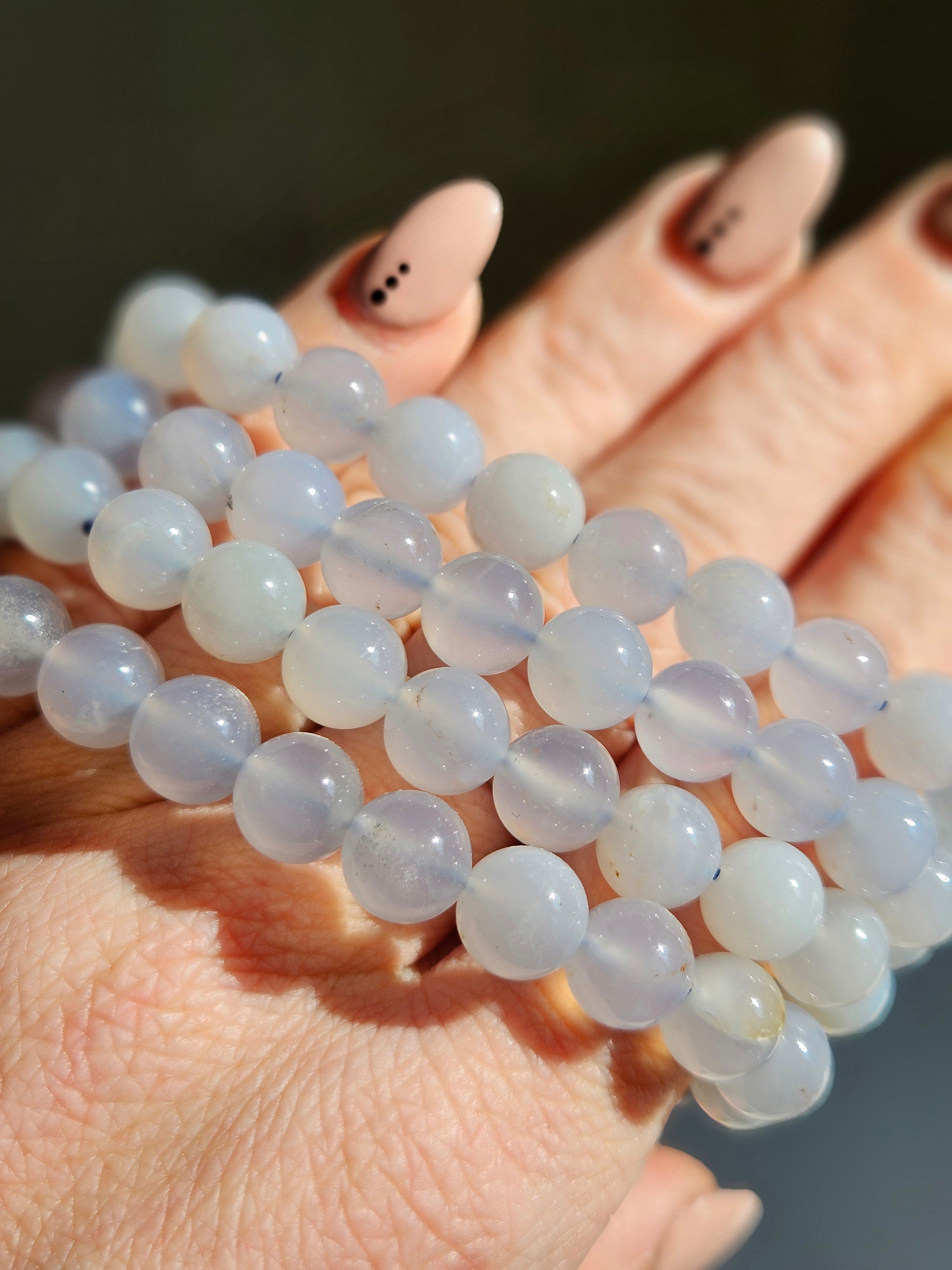Blue Chalcedony bracelet | 8mm