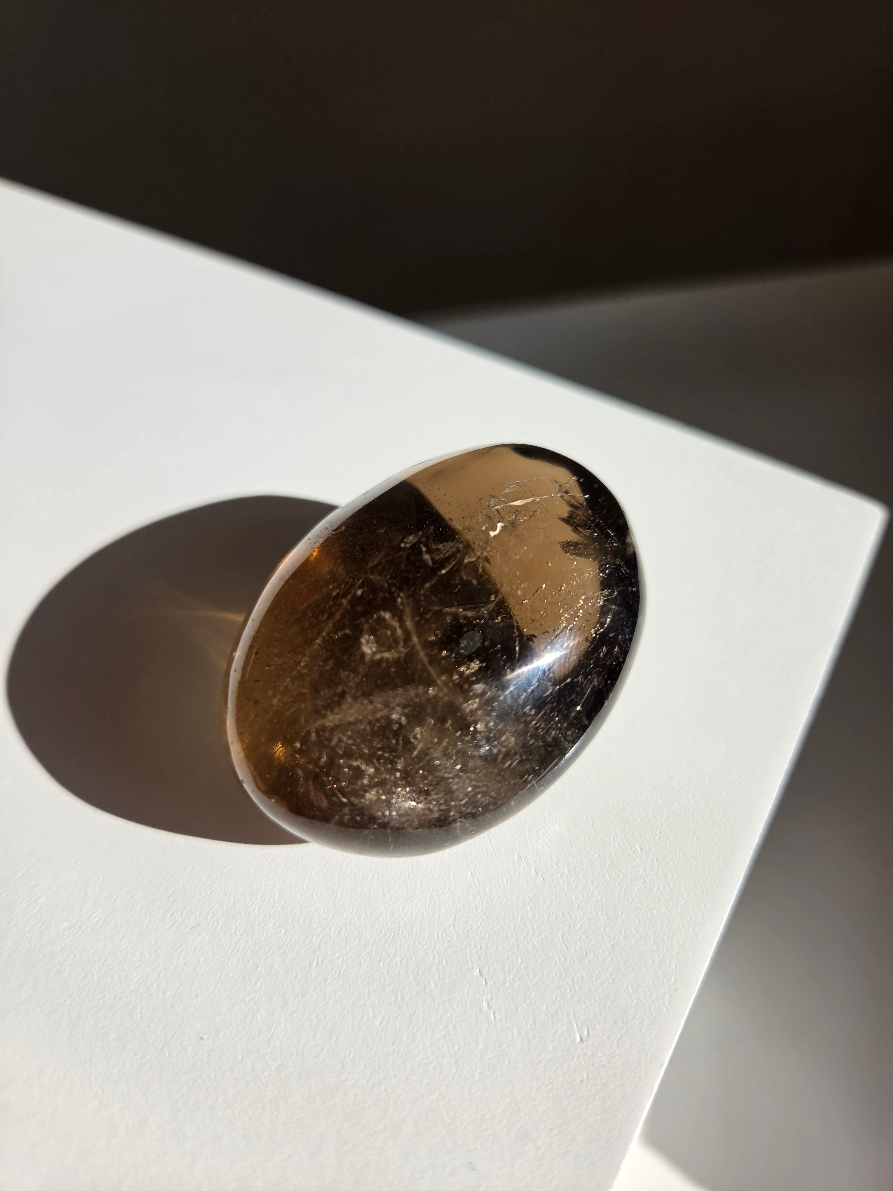Smoky Quartz Palmstone 005