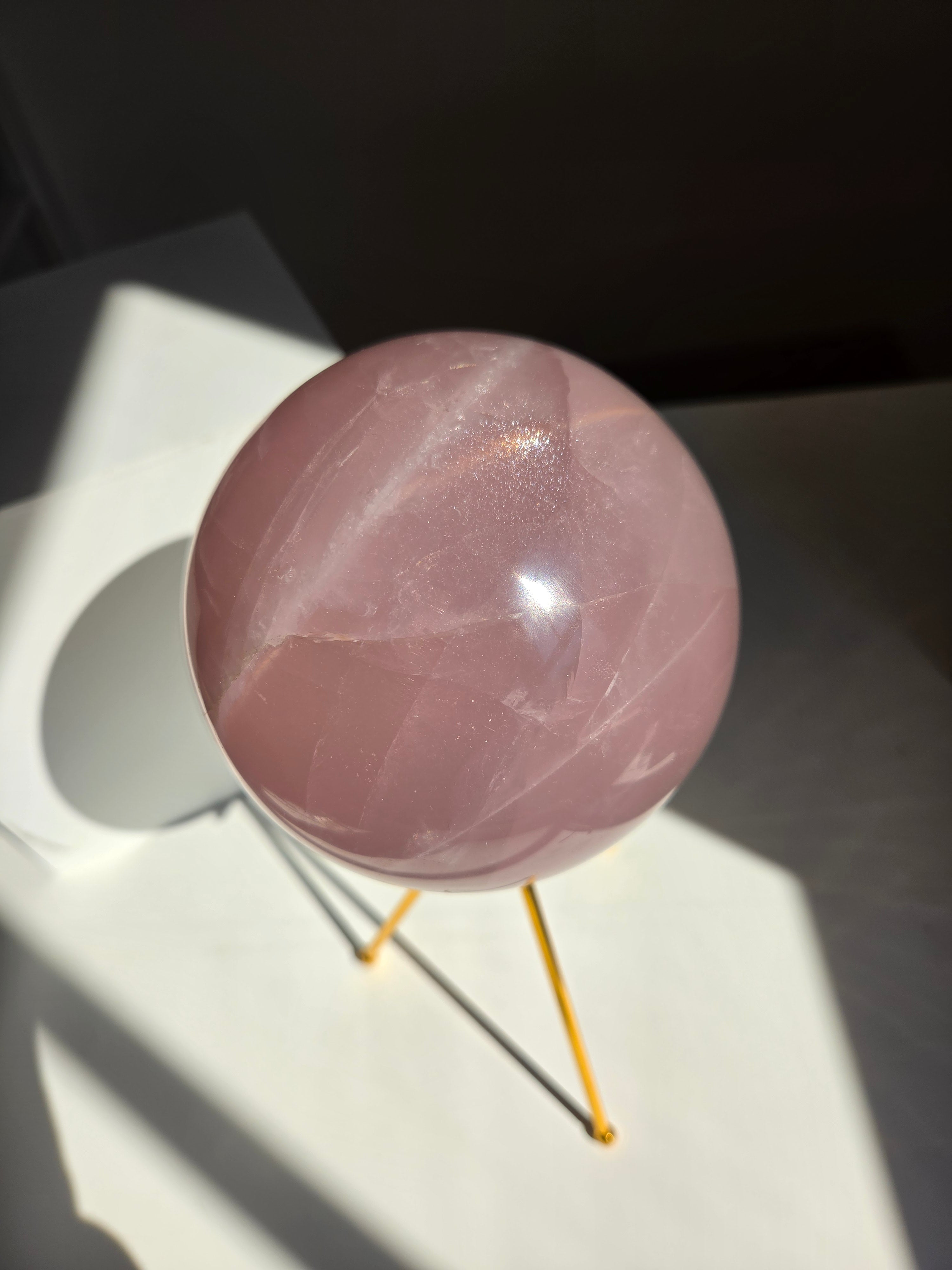 Rose Quartz Statement Sphere