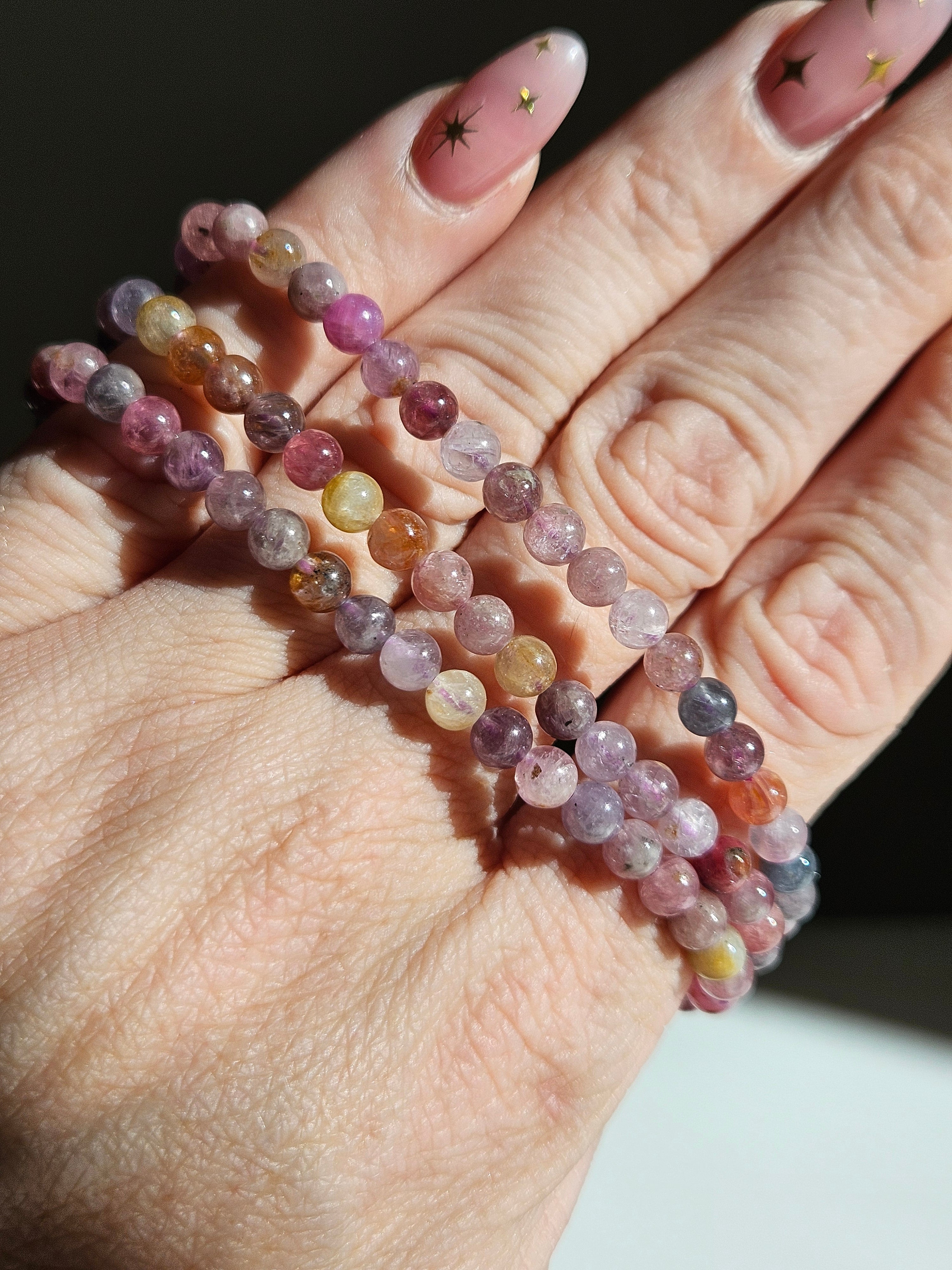 Spinel 3 wrap Bracelet | 5.5mm