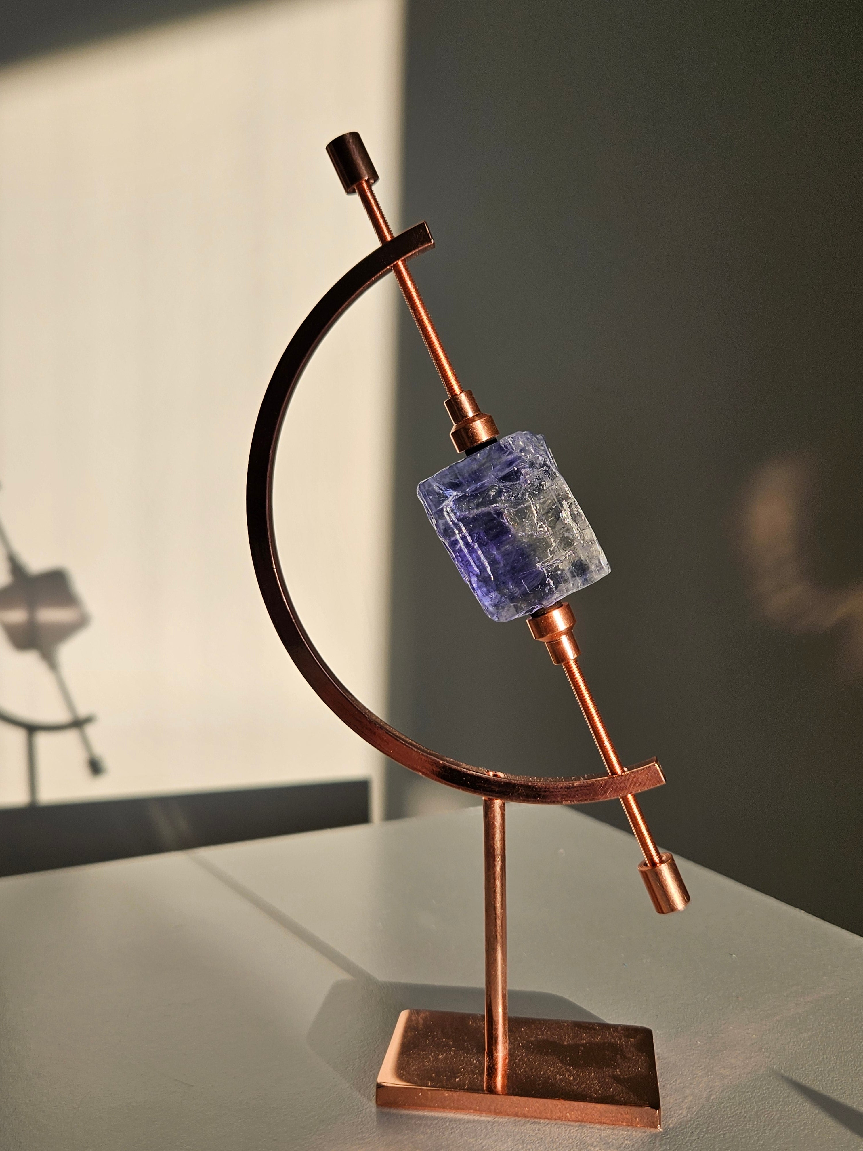 Blue Halite on Caliper 018