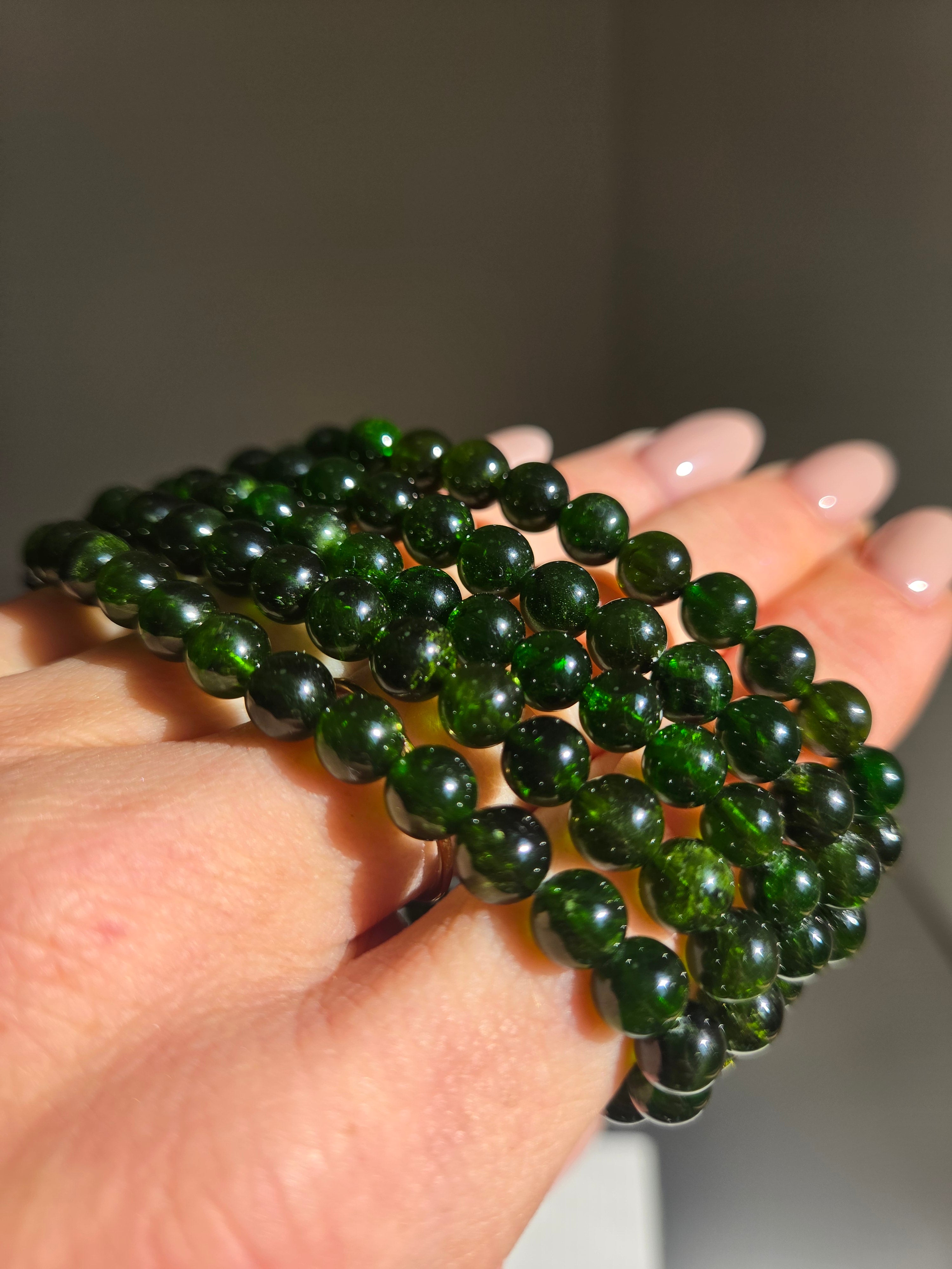 Chrome Diopside Bracelet | 7mm