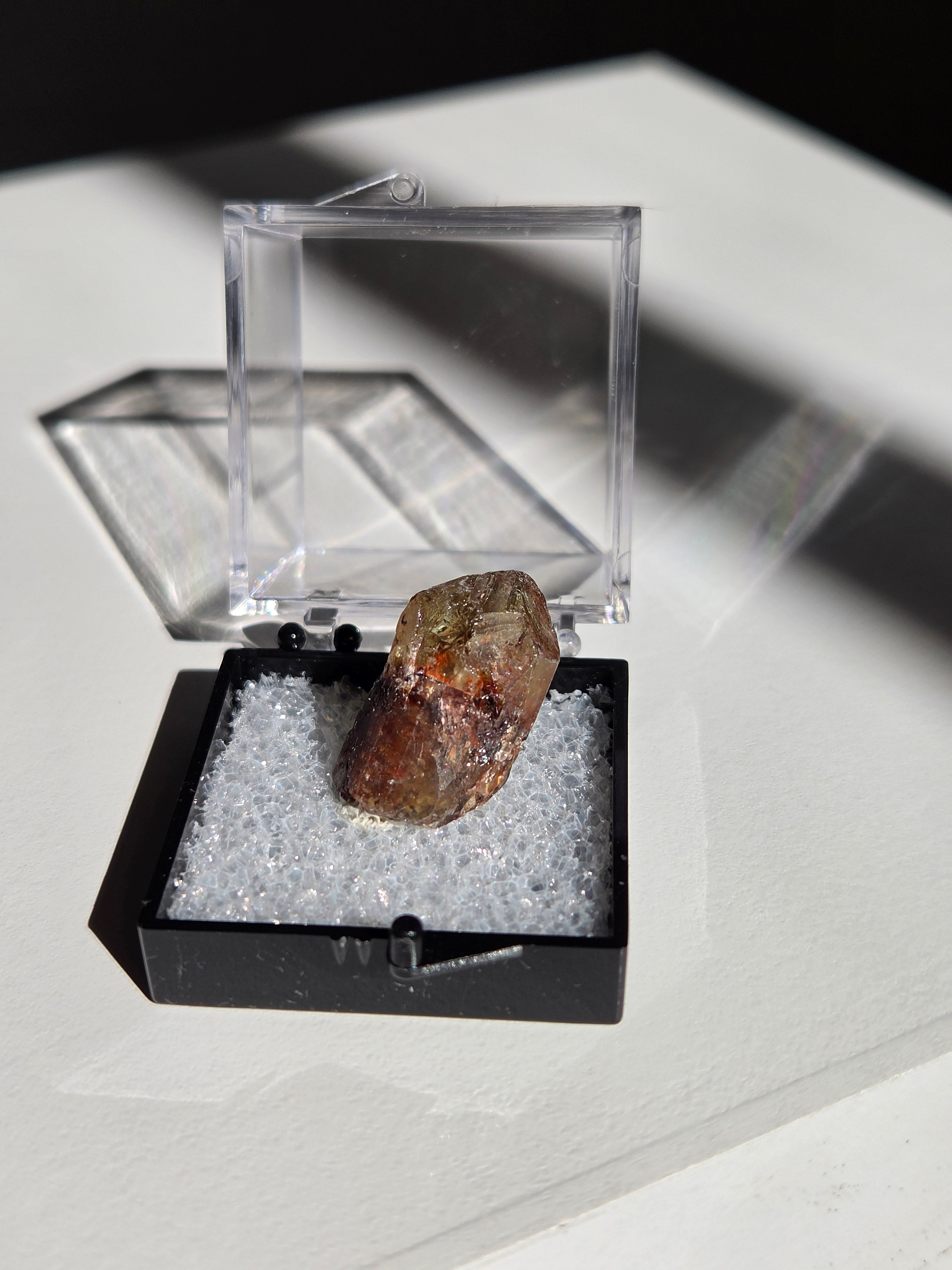 Golden Apatite x Hematite 006