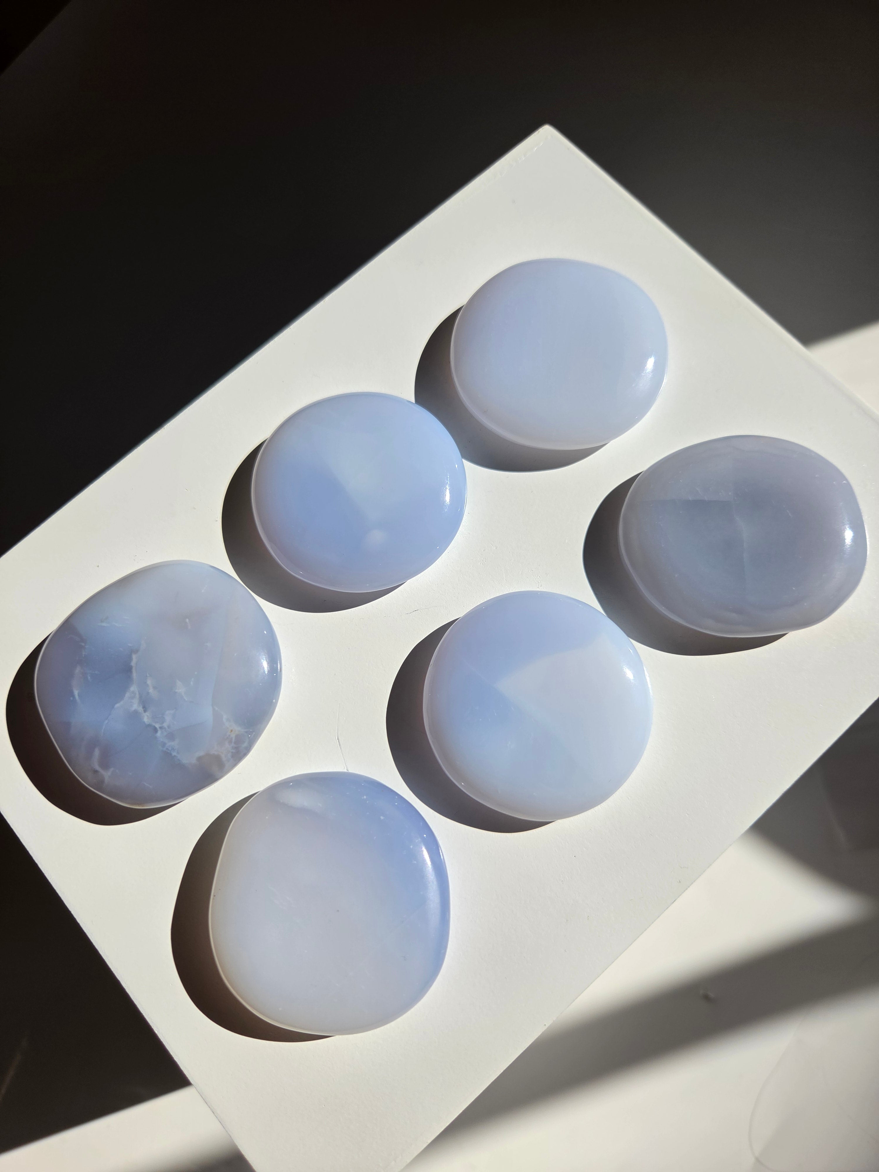 Blue Chalcedony Flats | select your piece