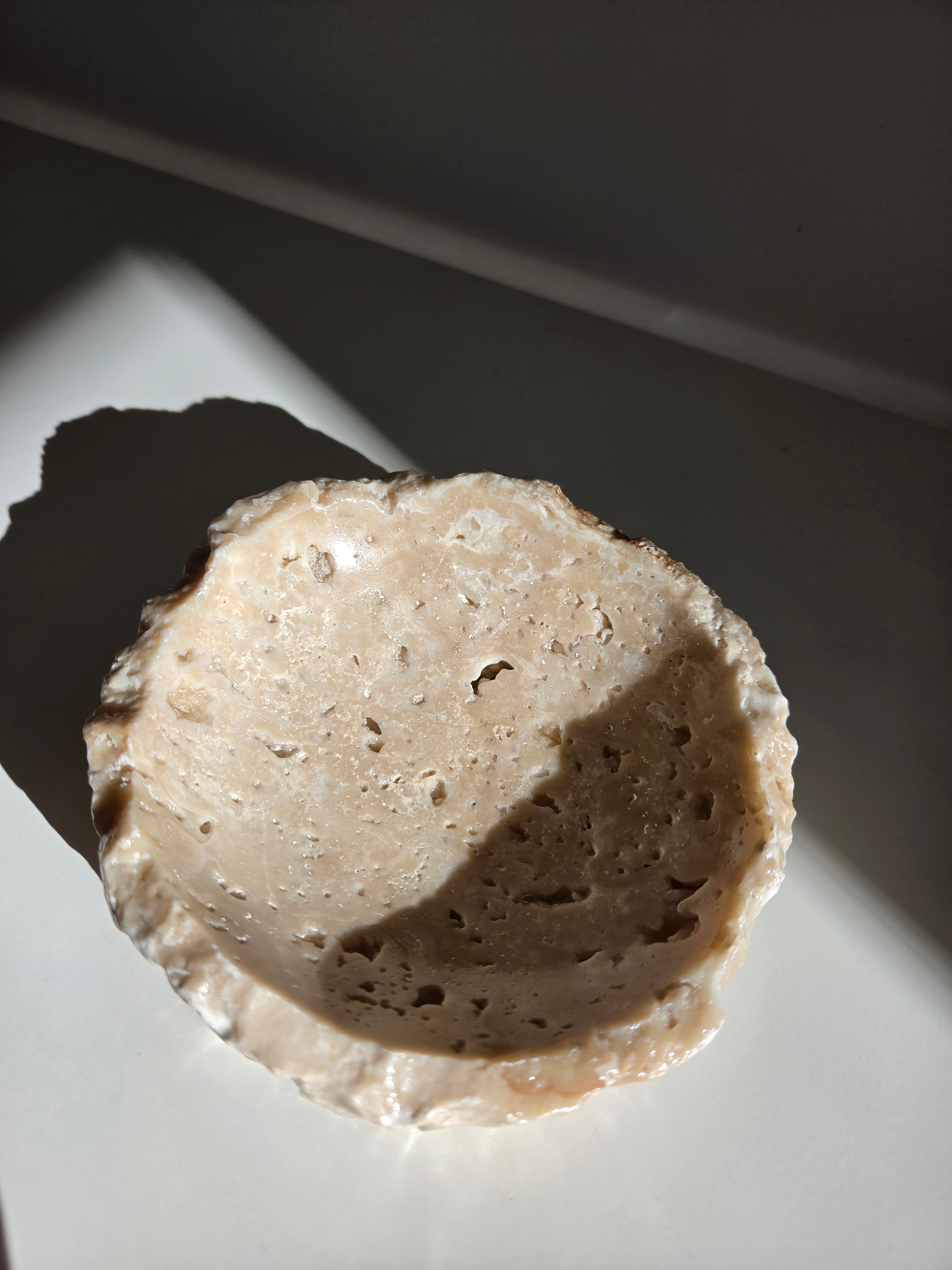 Raw Chocolate Calcite Bowl 001