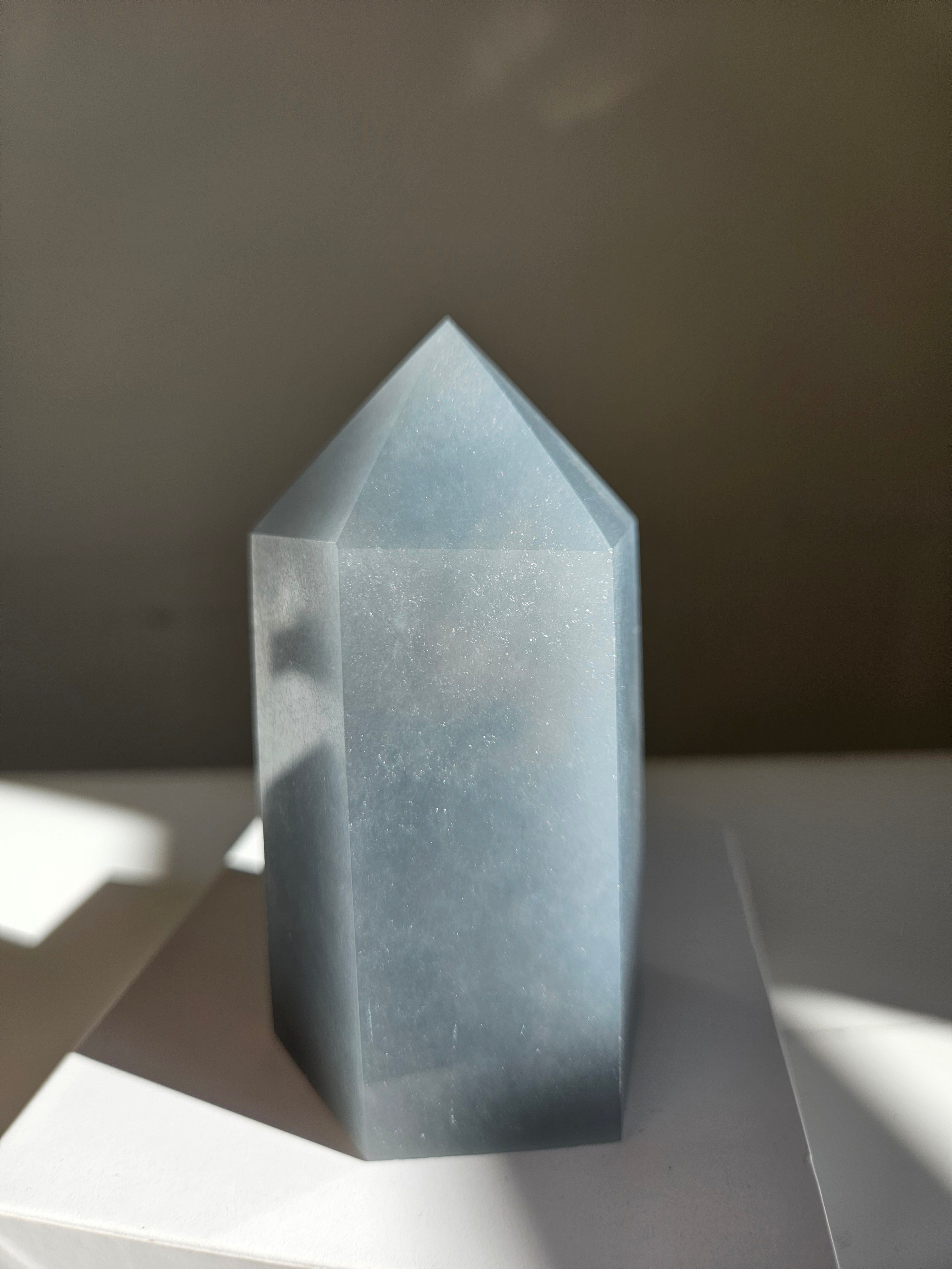 Snowflake Angelite Tower 013