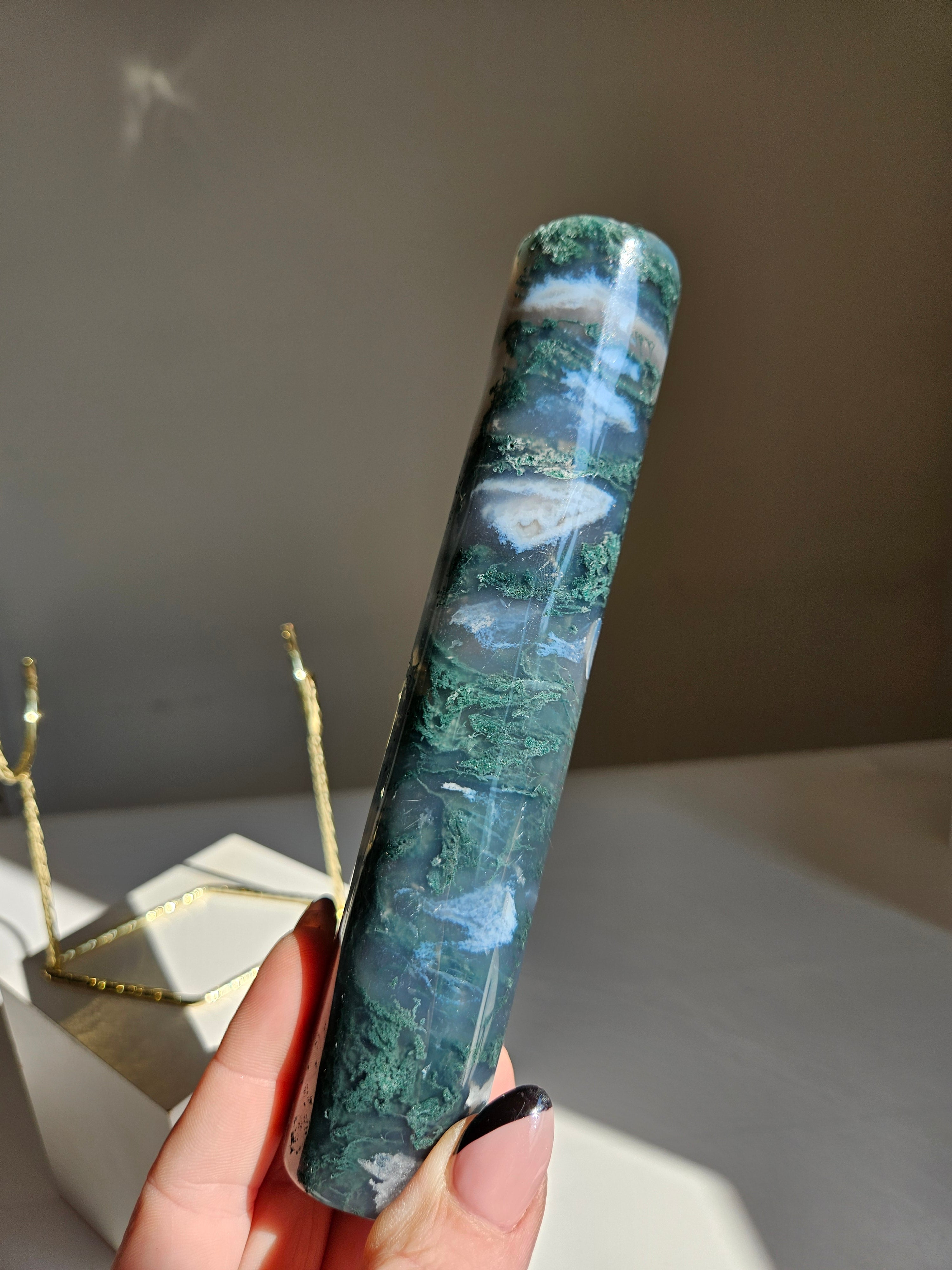 Moss Agate Bracelet Holder 004