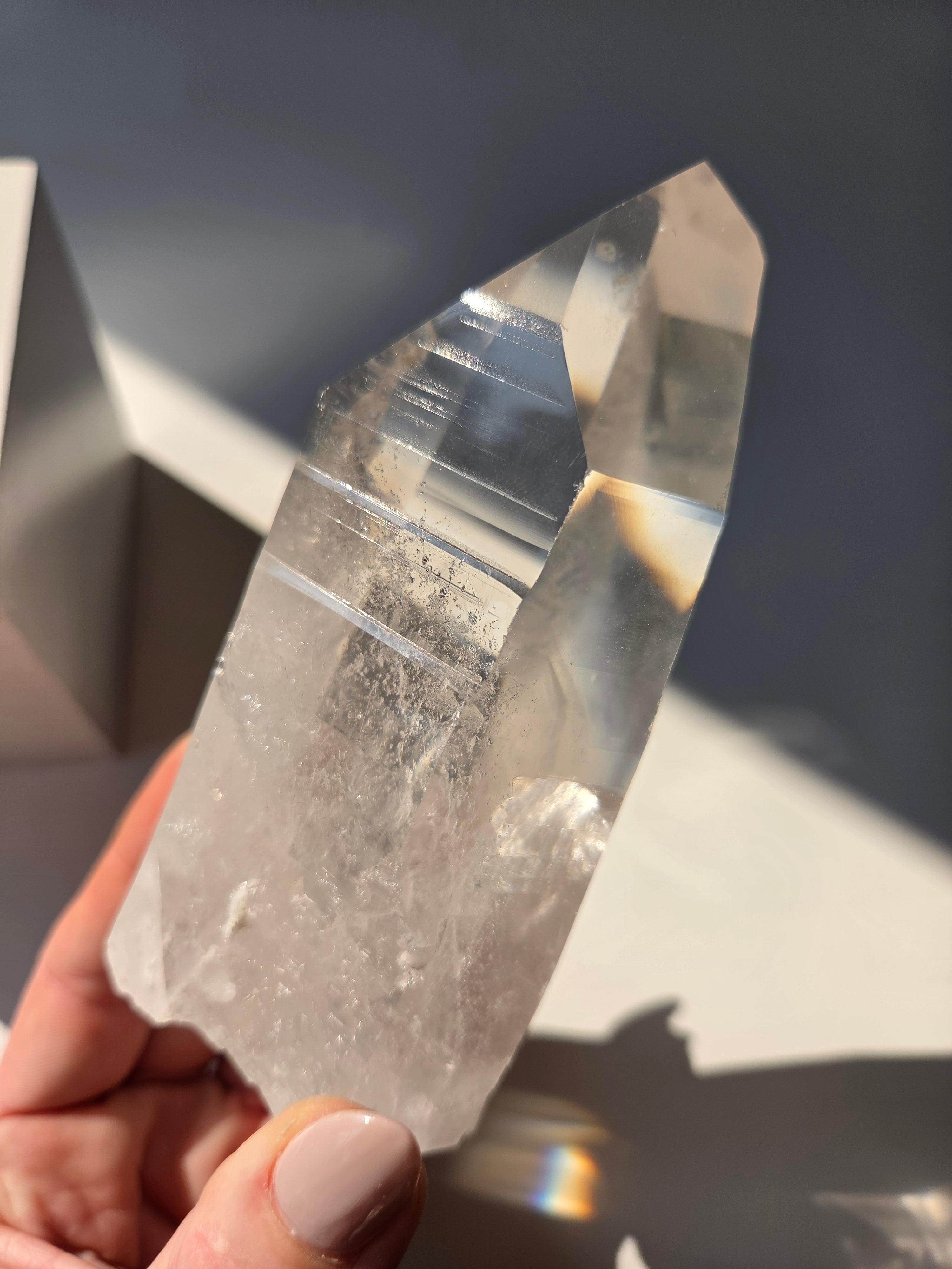 Semipolished Lemurian Quartz 001