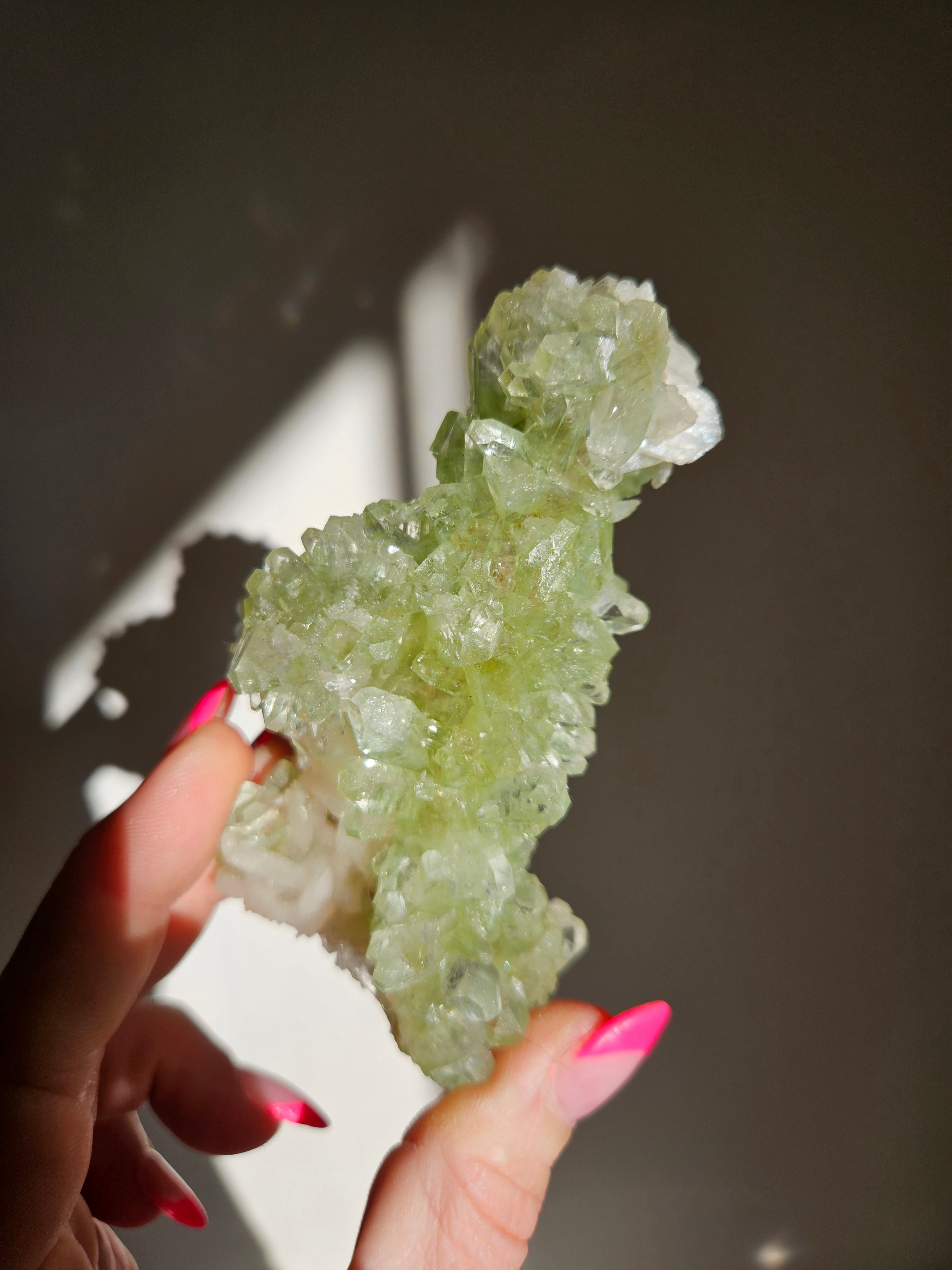 Green Apophyllite Stalactite 004
