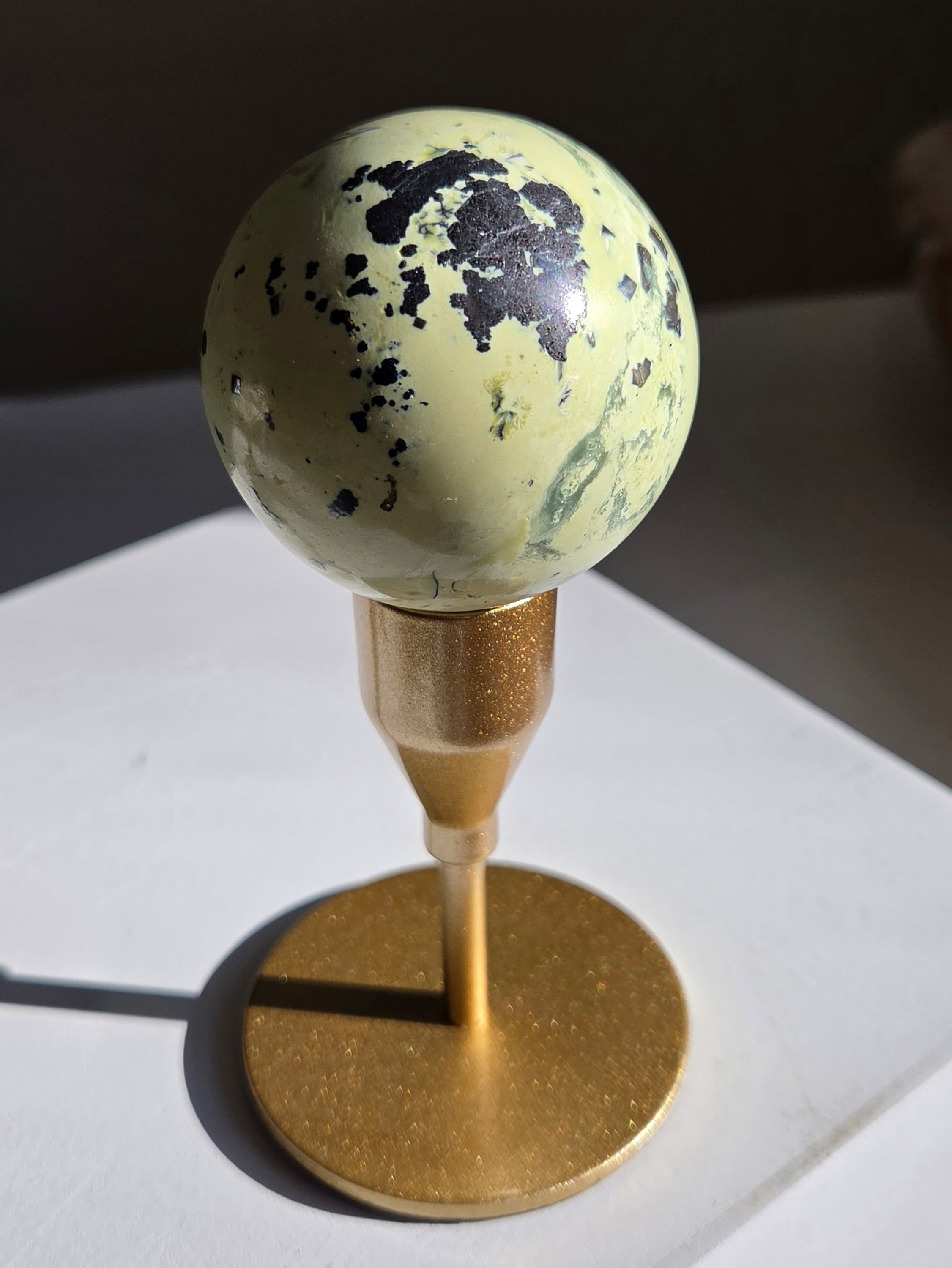 Serpentine x Pyrite Sphere 003