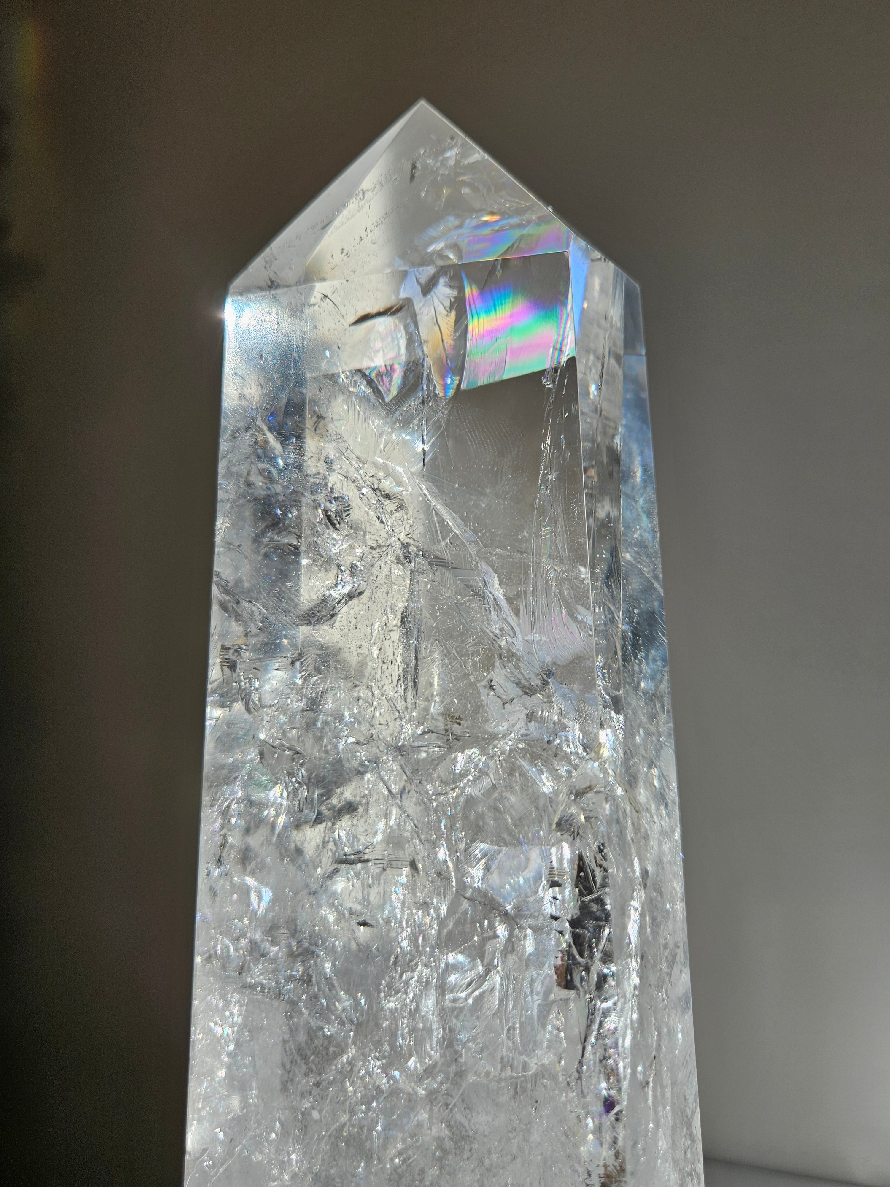 Rainbow filled Quartz Statement Tower