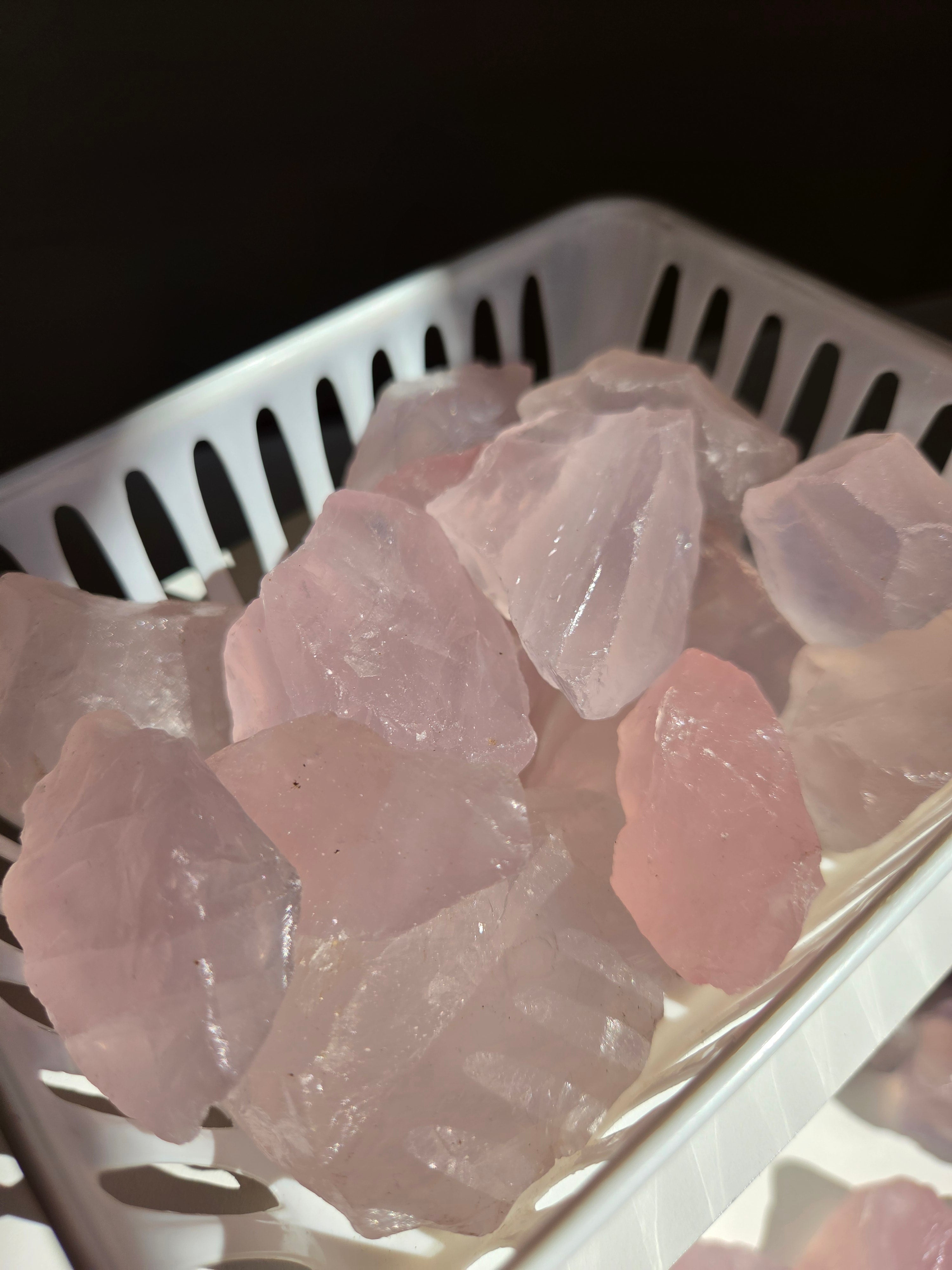 Raw Rose Quartz | 2lb bulk set