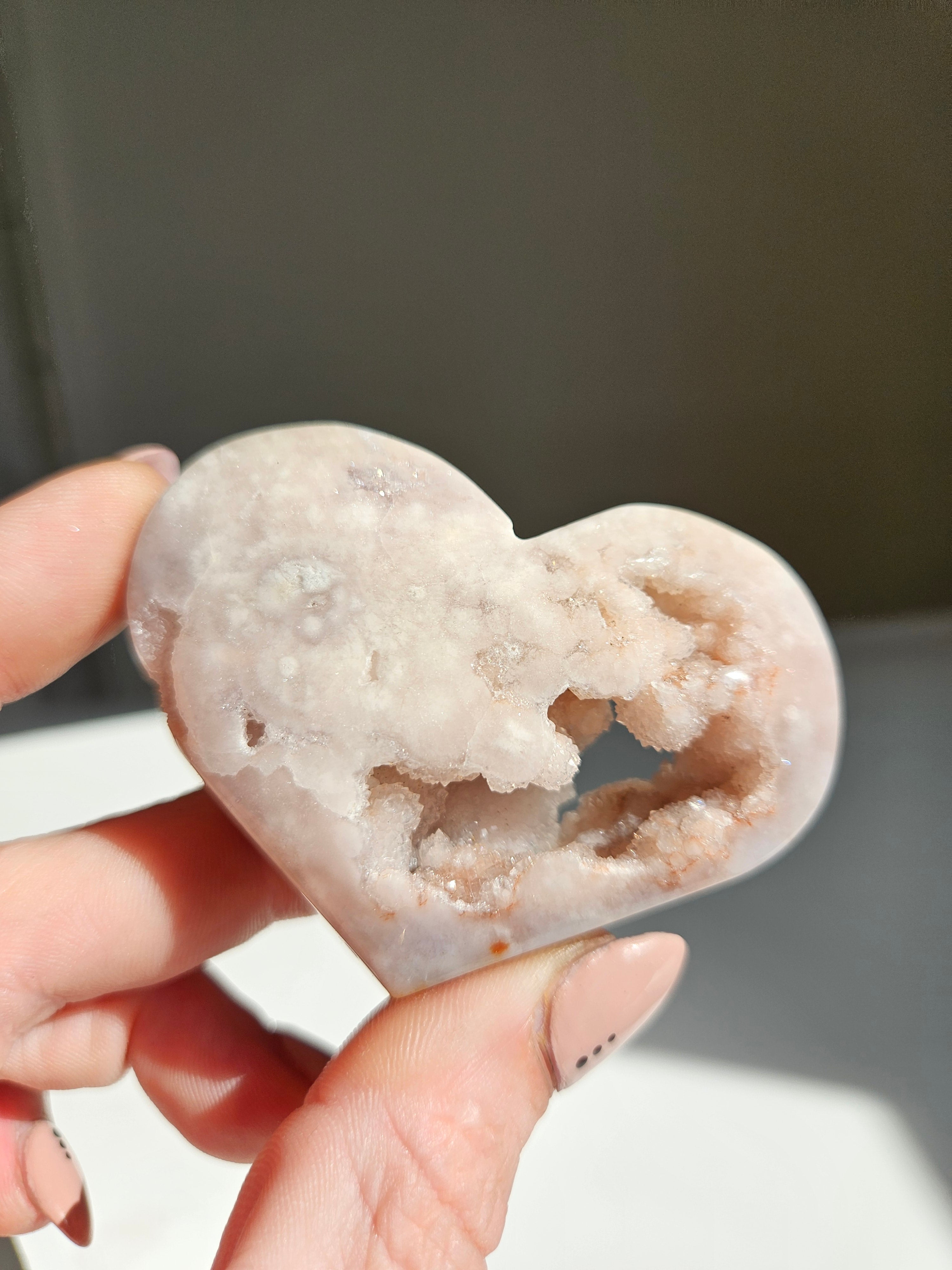 Pink Amethyst Heart 009
