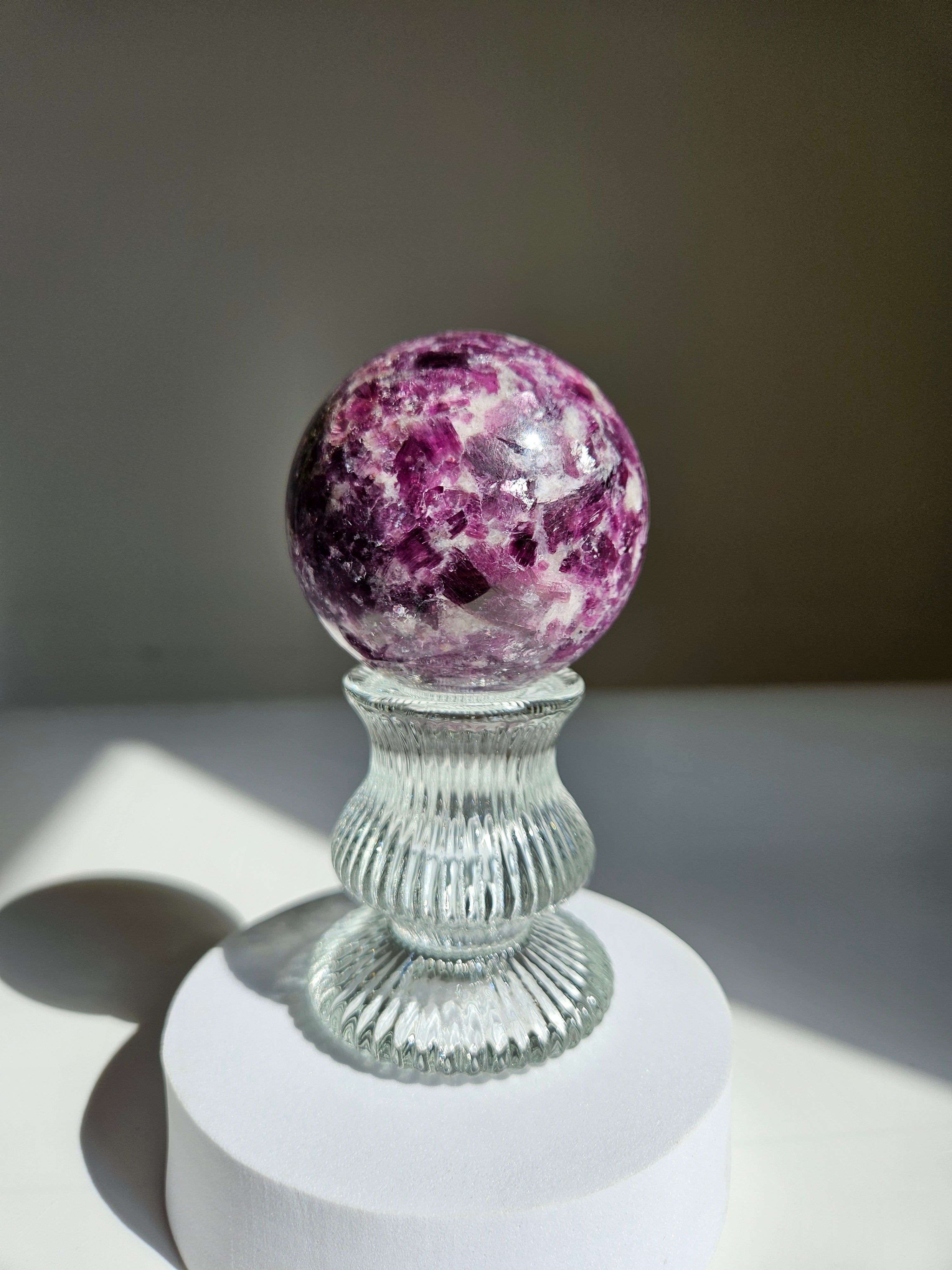 Lepidolite Sphere 002