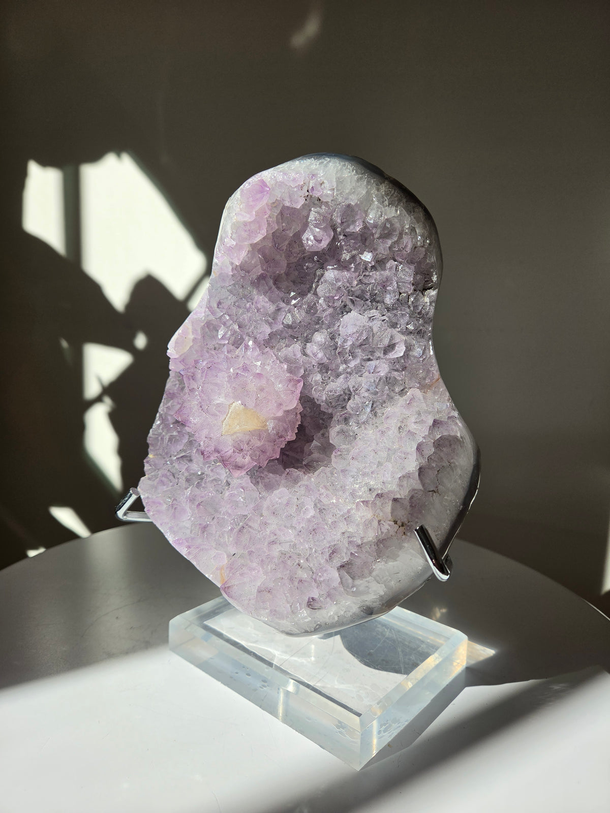 Amethyst Cluster Statement on Stand