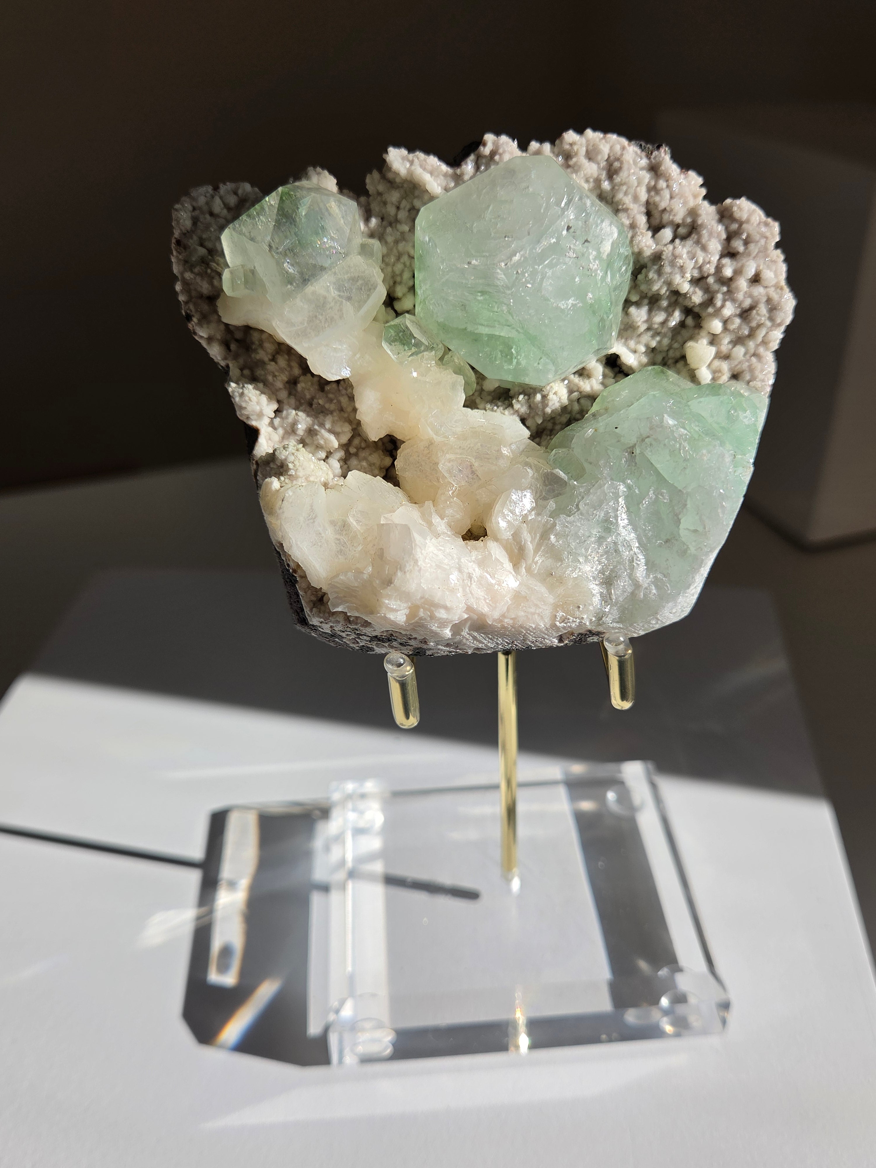 Minty Green Apophyllite 008