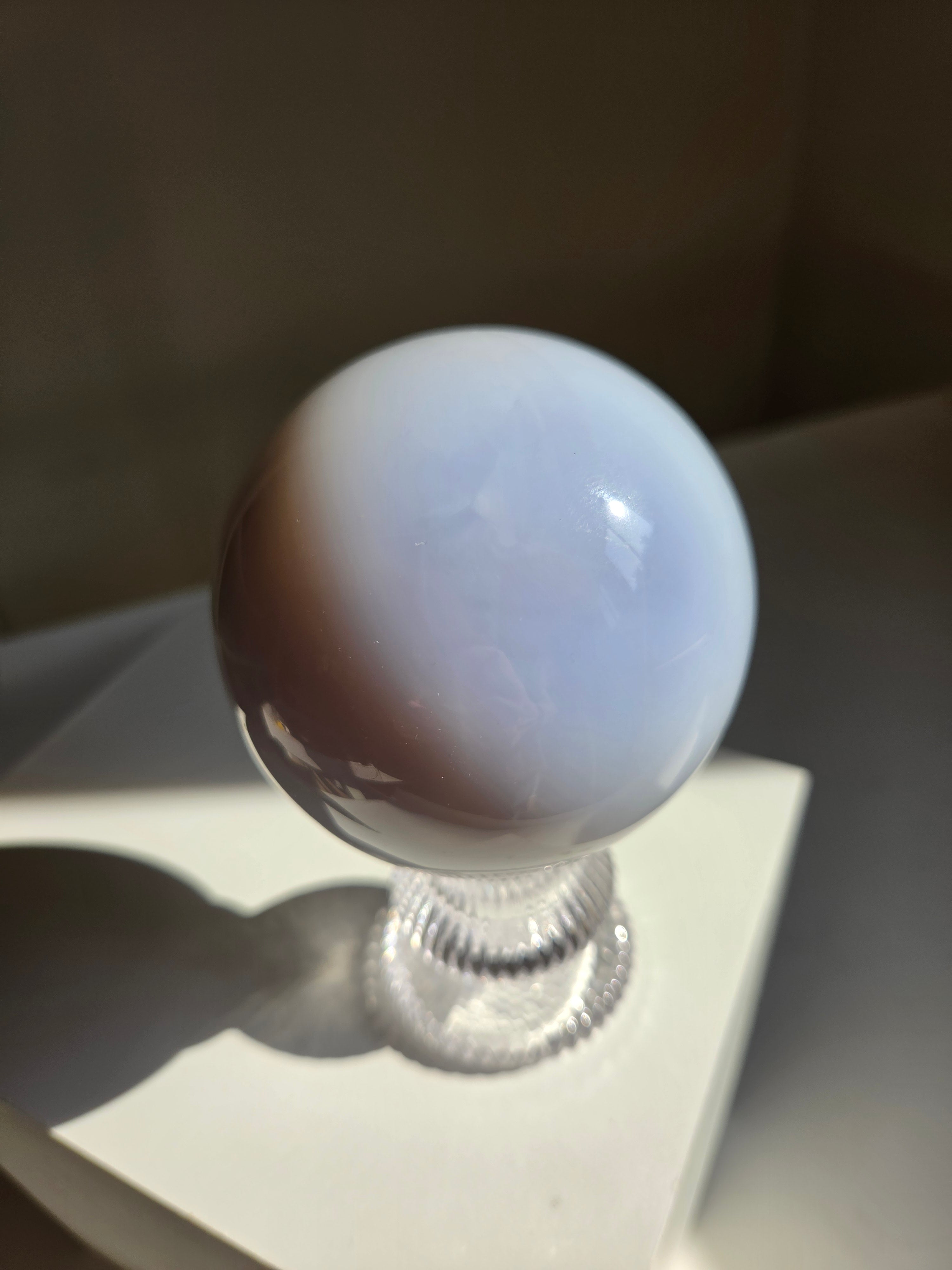 Blue Chalcedony Sphere 004