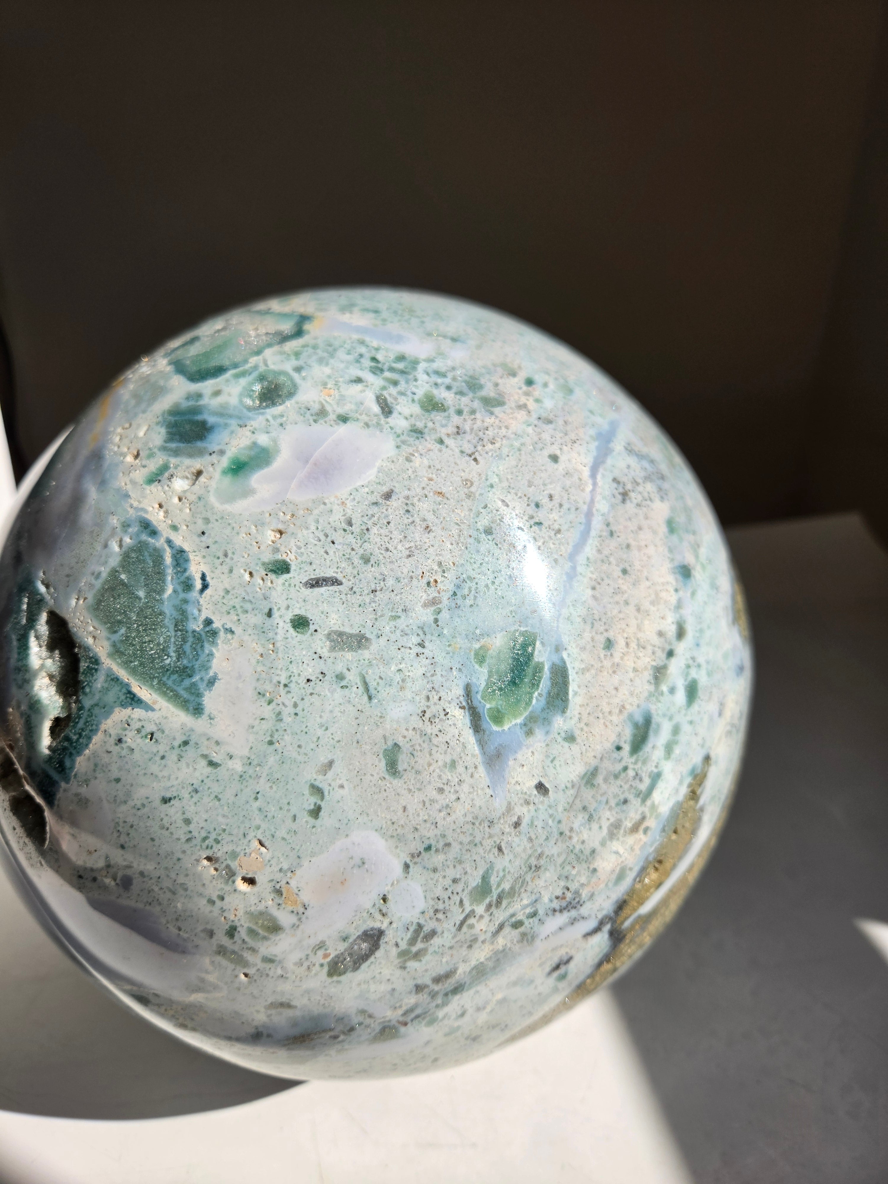 Sea Jasper Statement Sphere