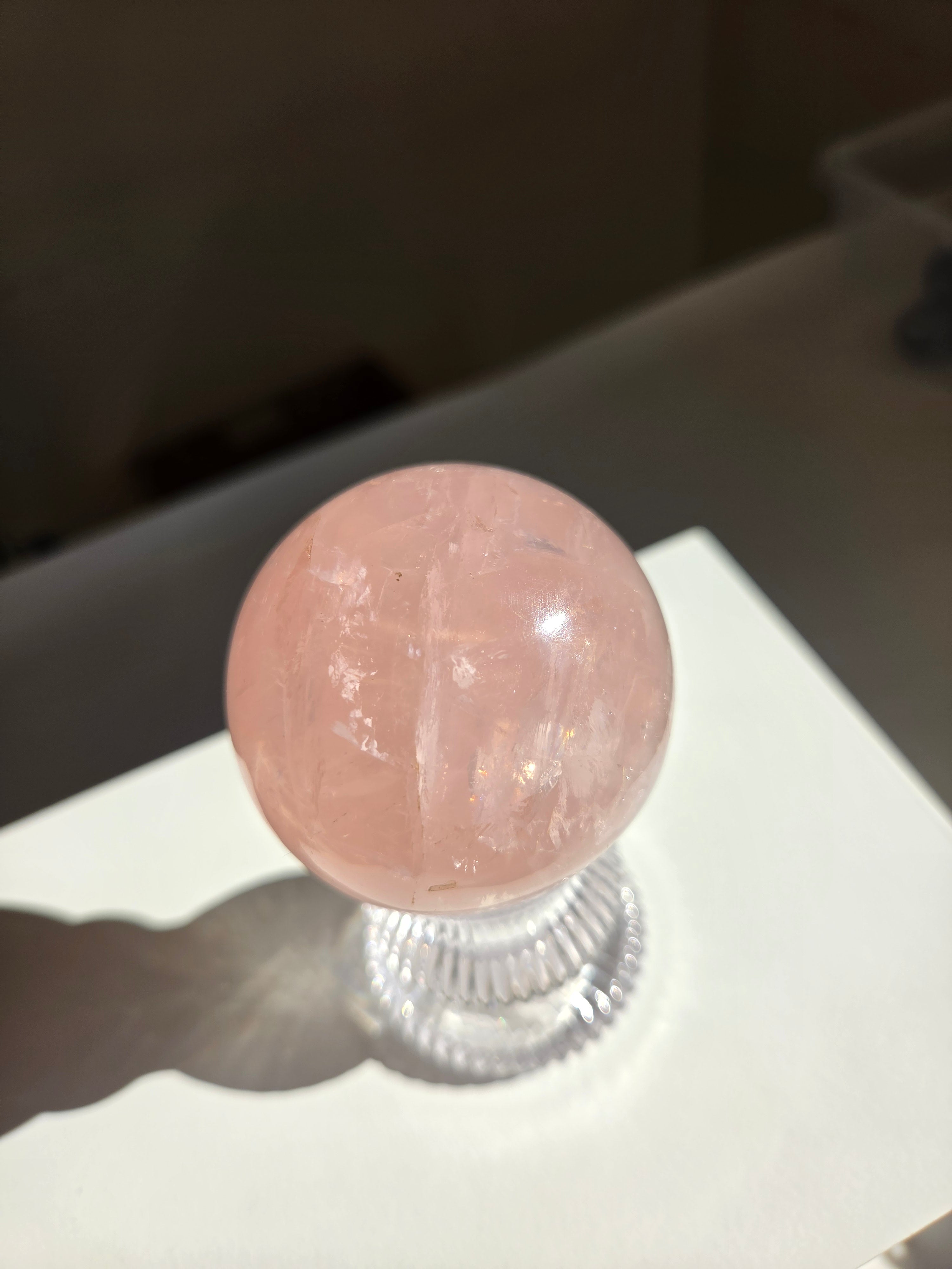 Rose Quartz Sphere 007