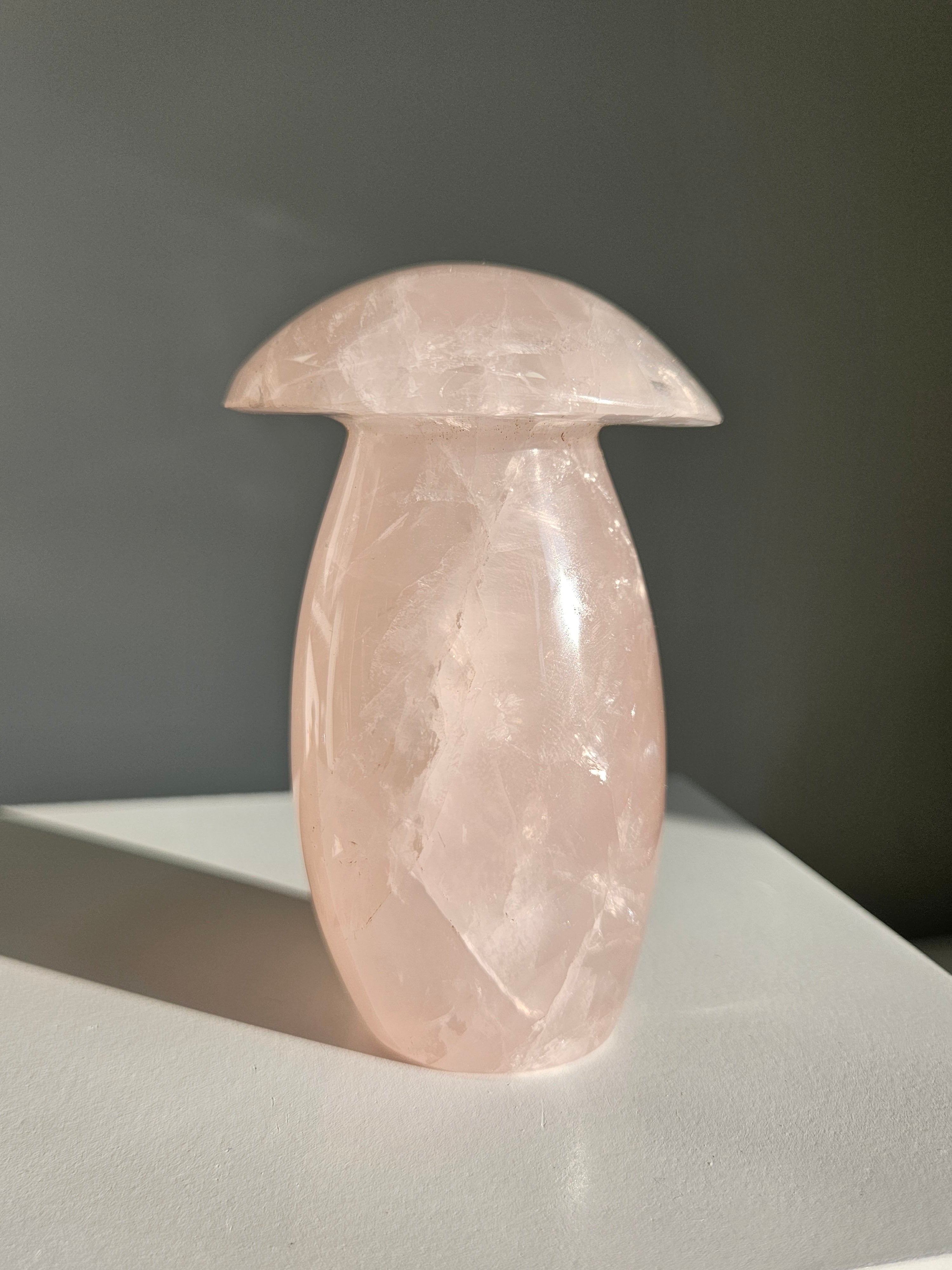 Rose Quartz Mushroom 001
