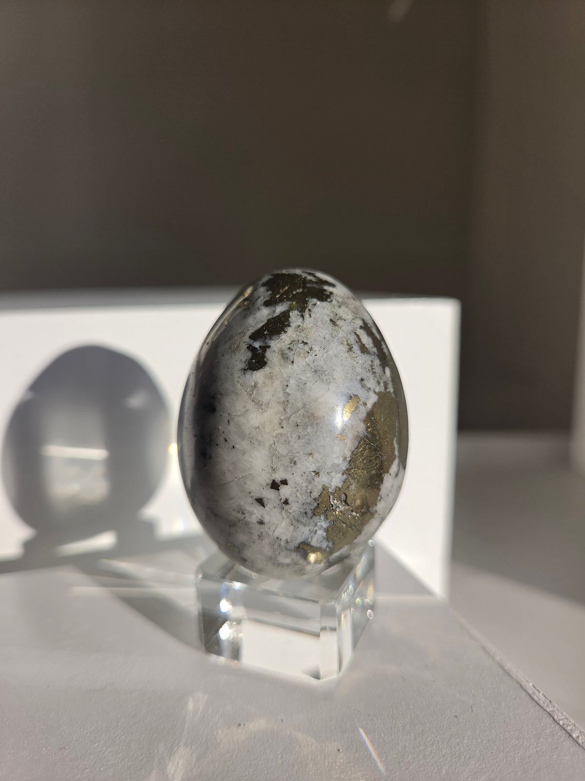 Pyrite x Quartz Egg 003
