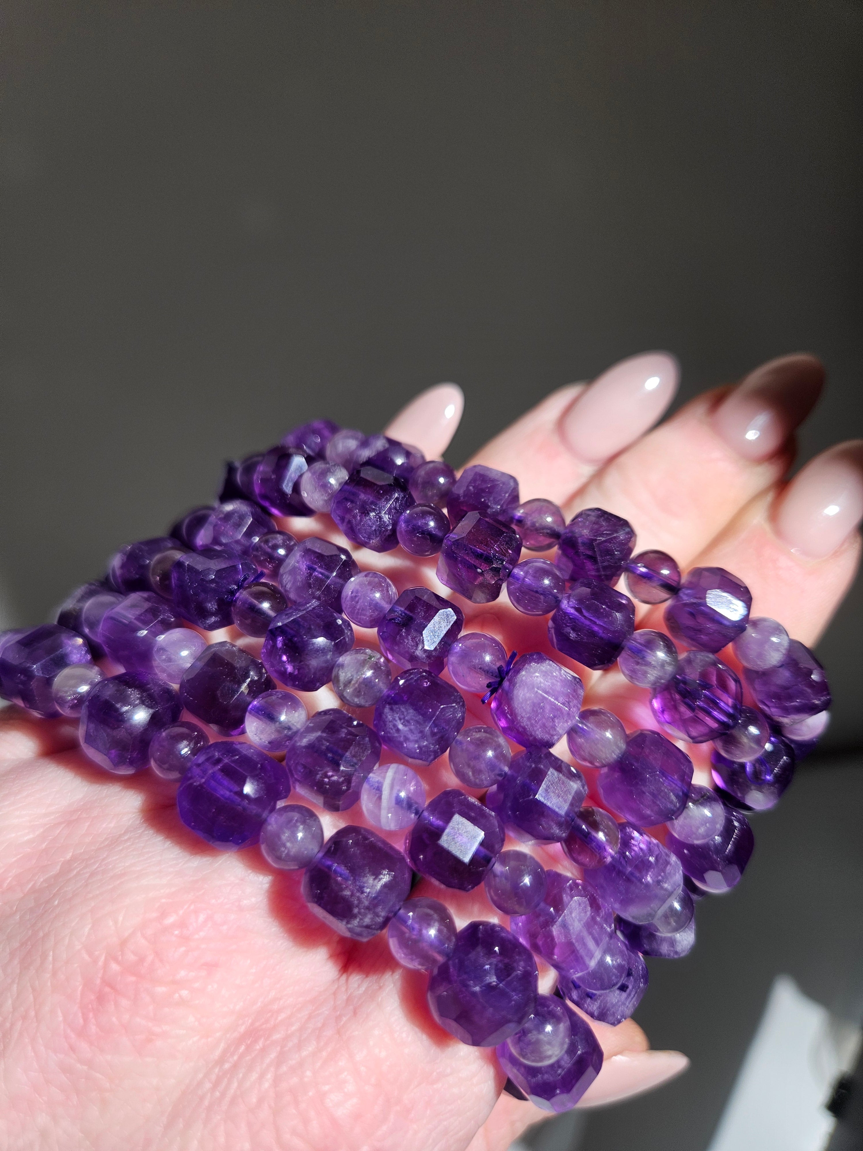 Amethyst Cube bracelet