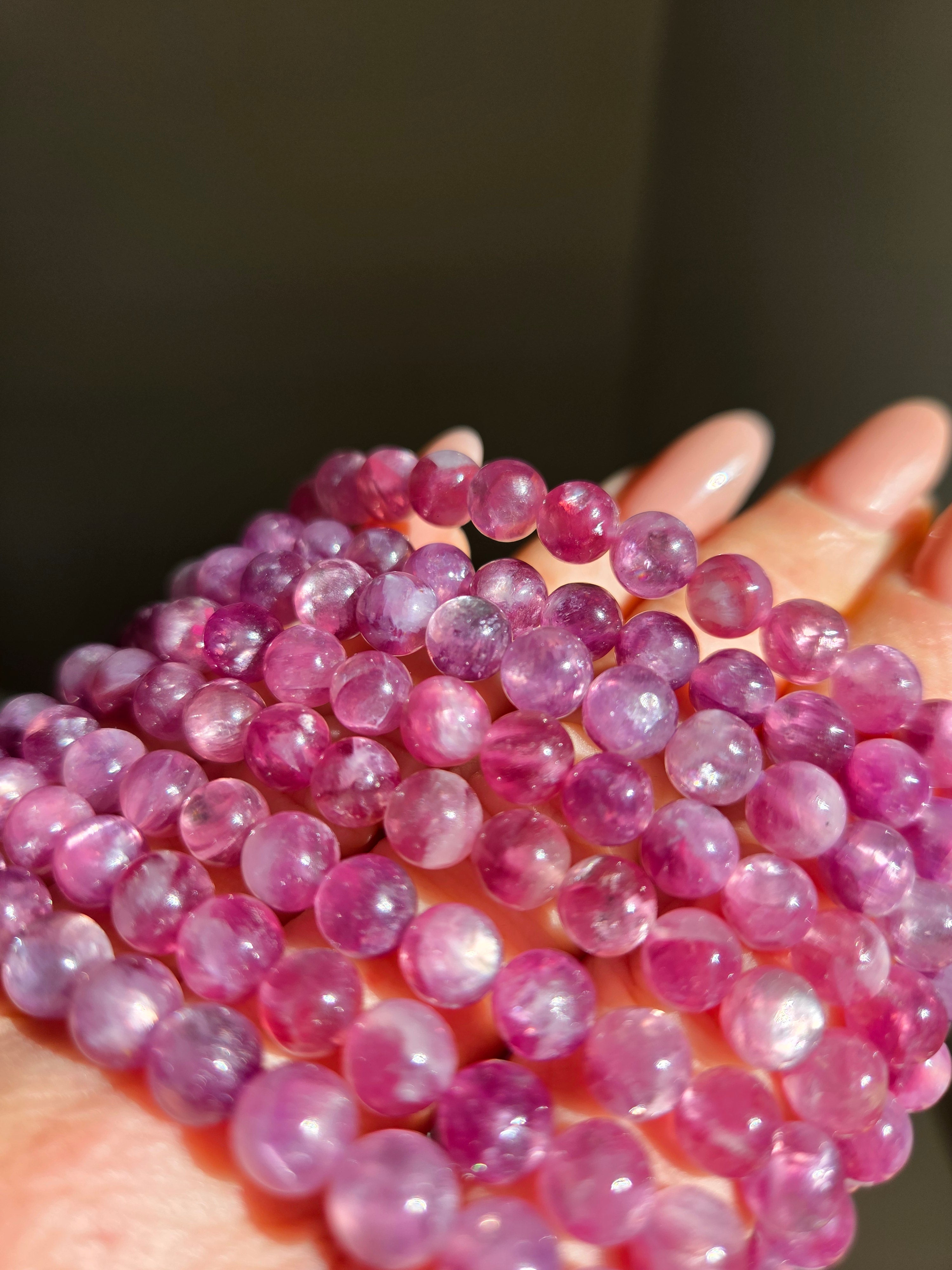 Purple Lepidolite bracelet | 6mm