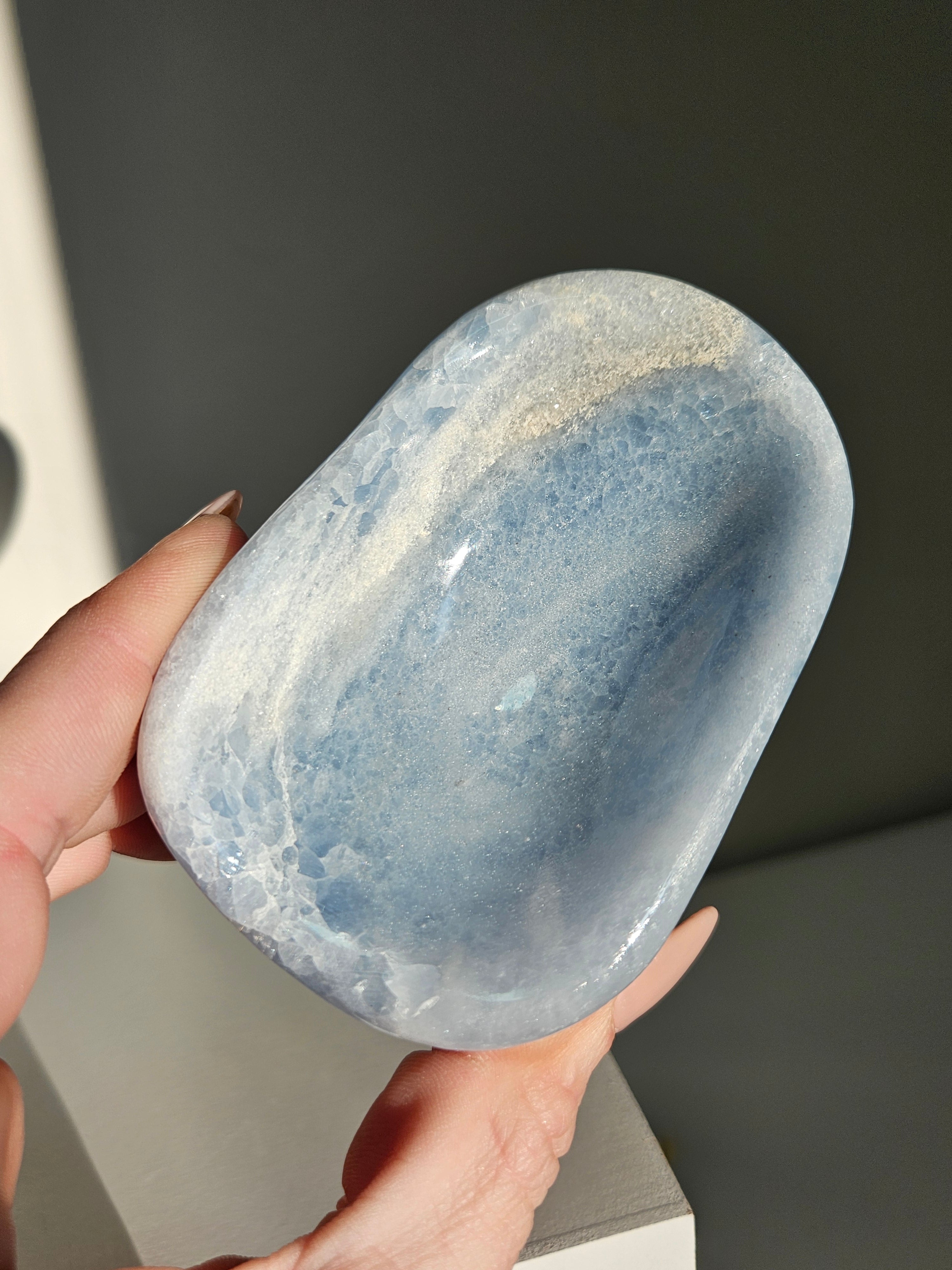 Blue Calcite Bowl 006