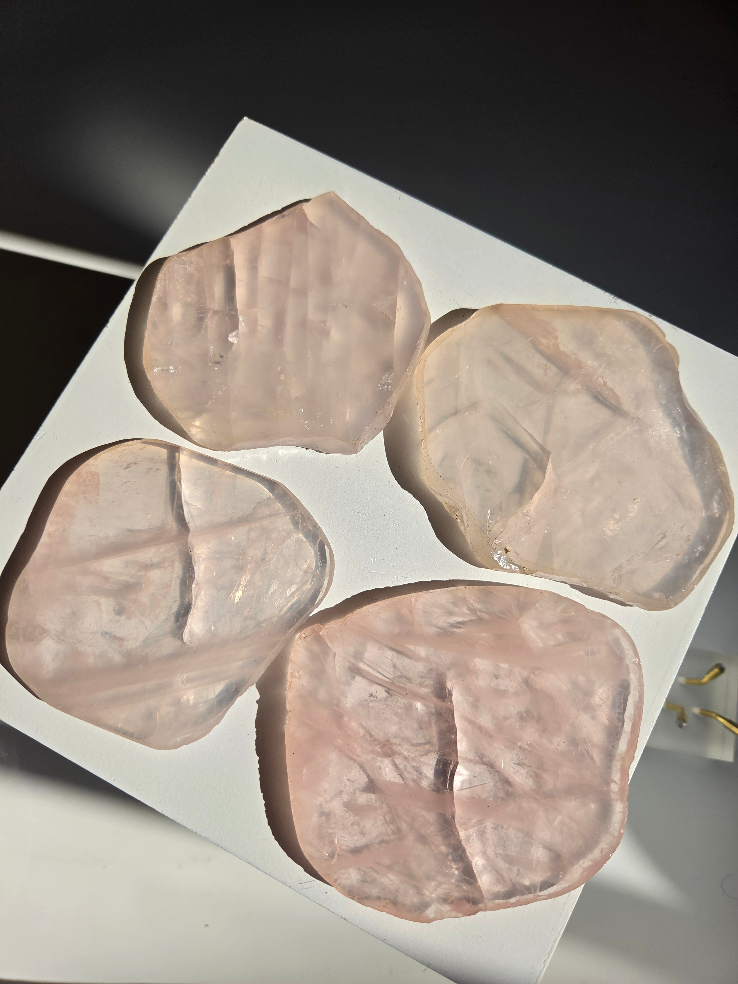 Rose Quartz Slab Set 002