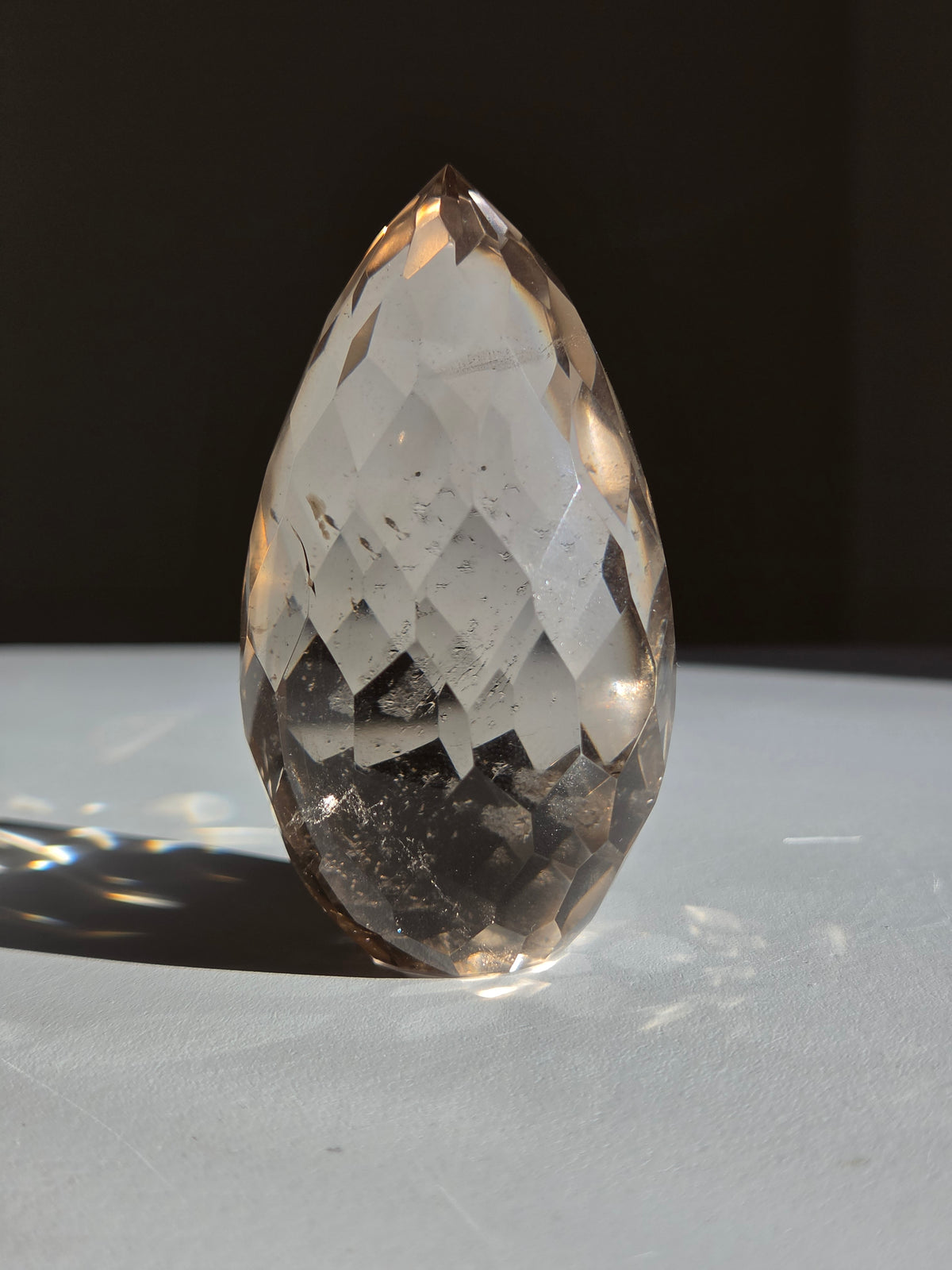 Faceted Smoky Quartz Freeform 004