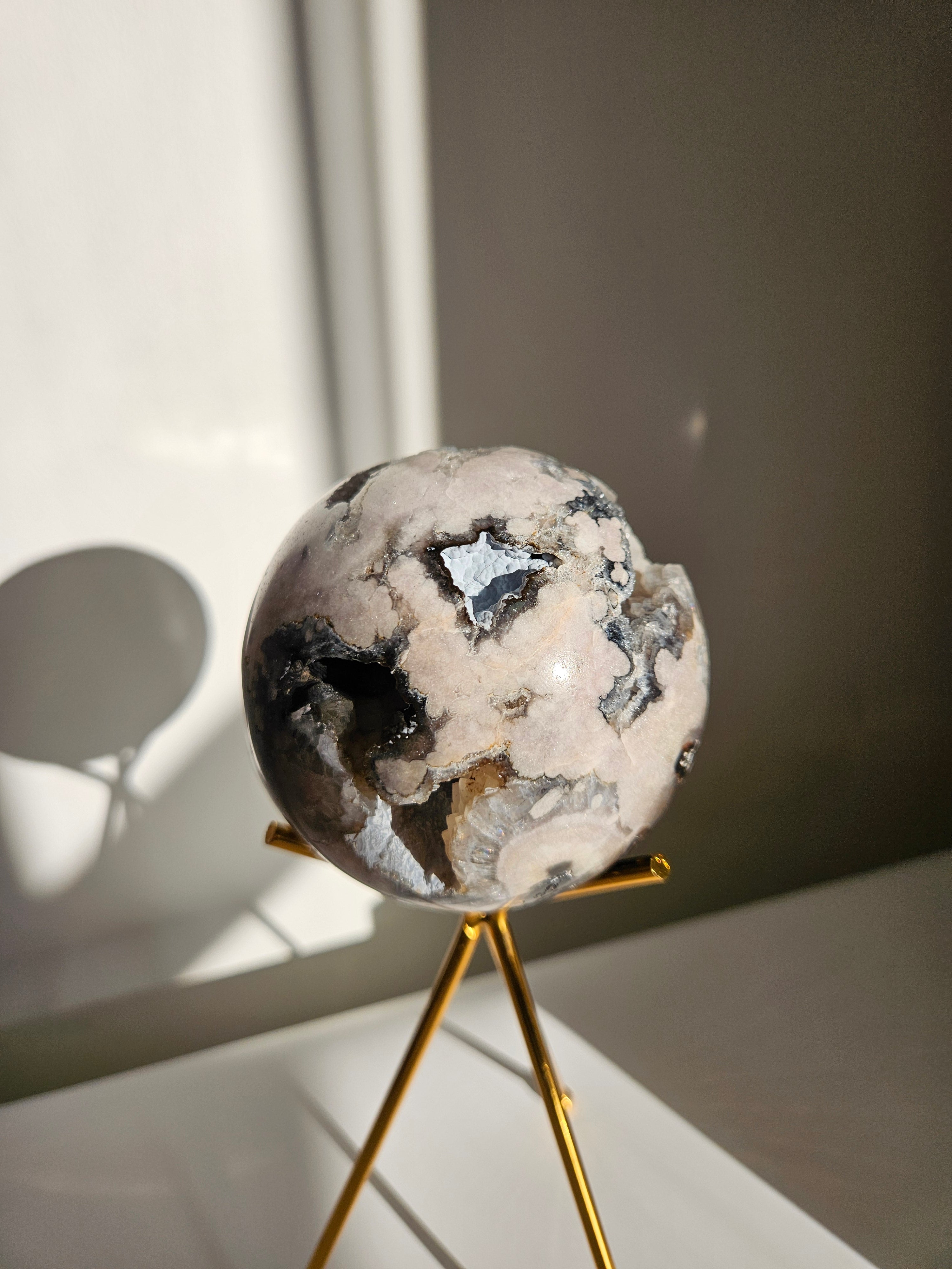 Pink & Blue Amethyst Sphere 001