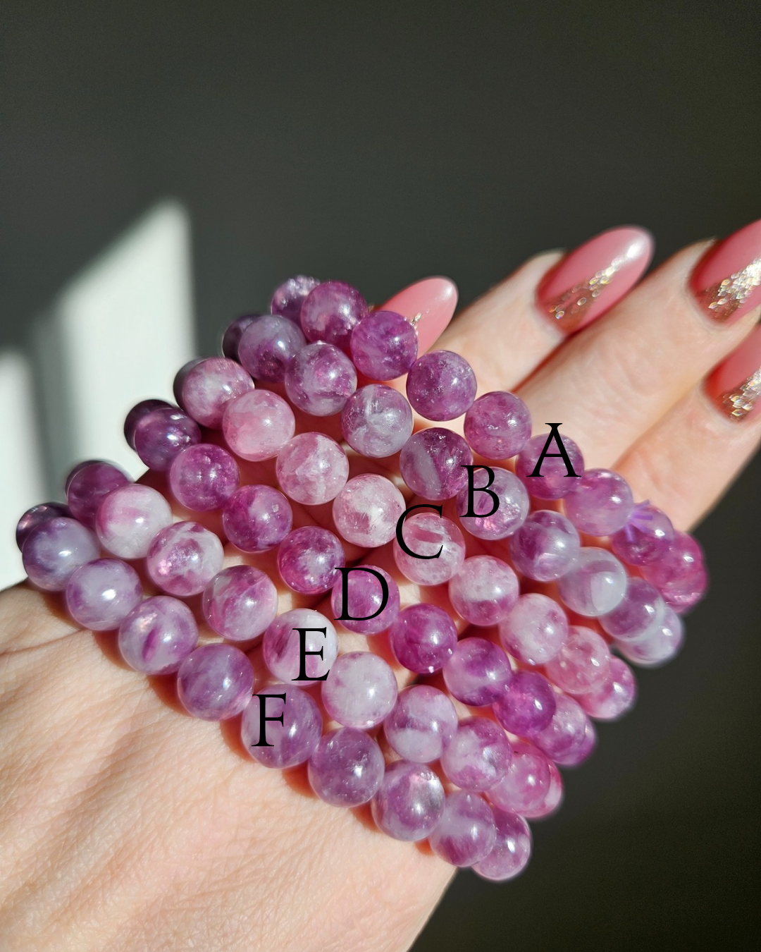 Gem Lepidolite Bracelet | 9mm