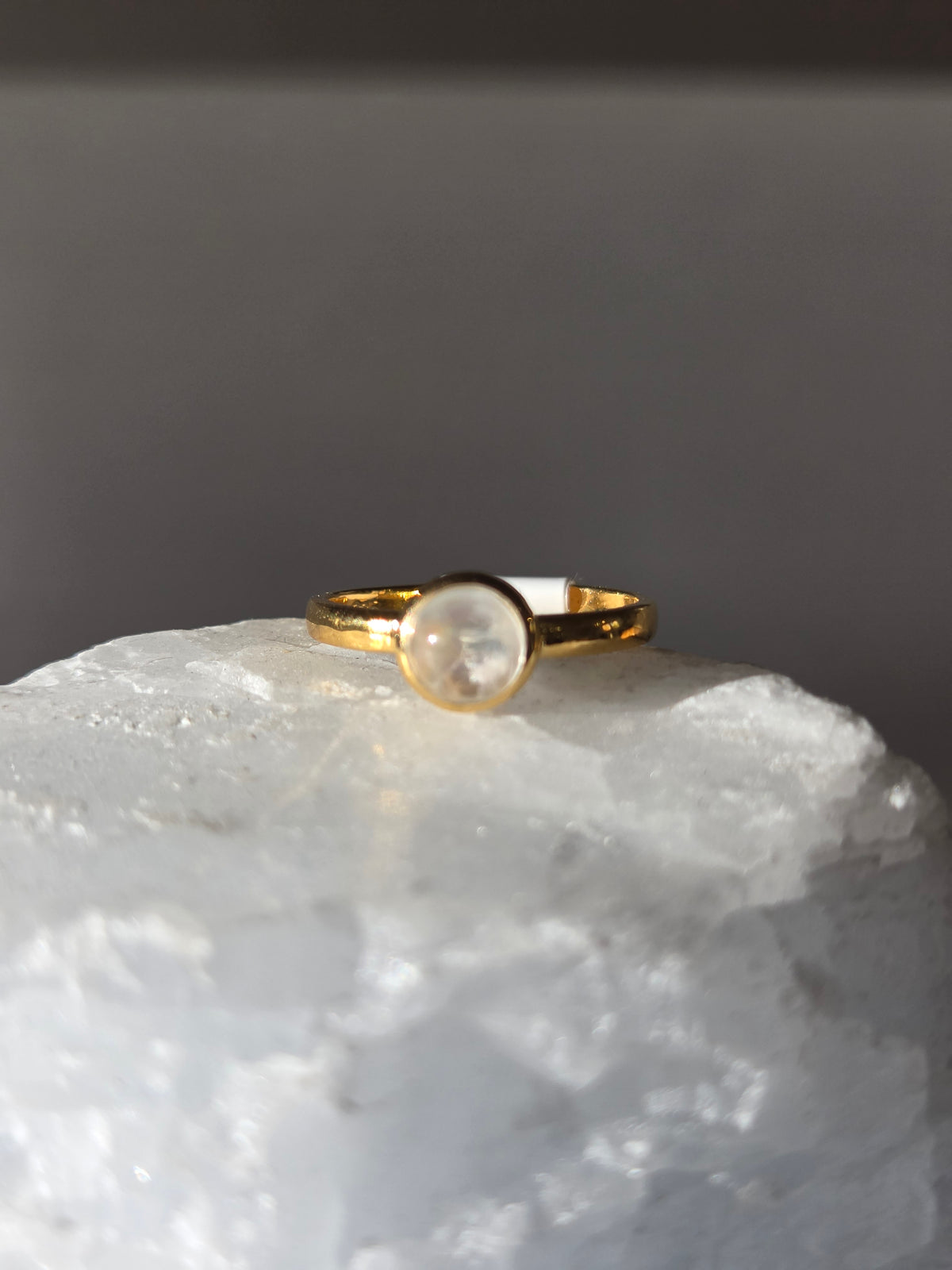 Size 5 | Moonstone Ring | gold 022