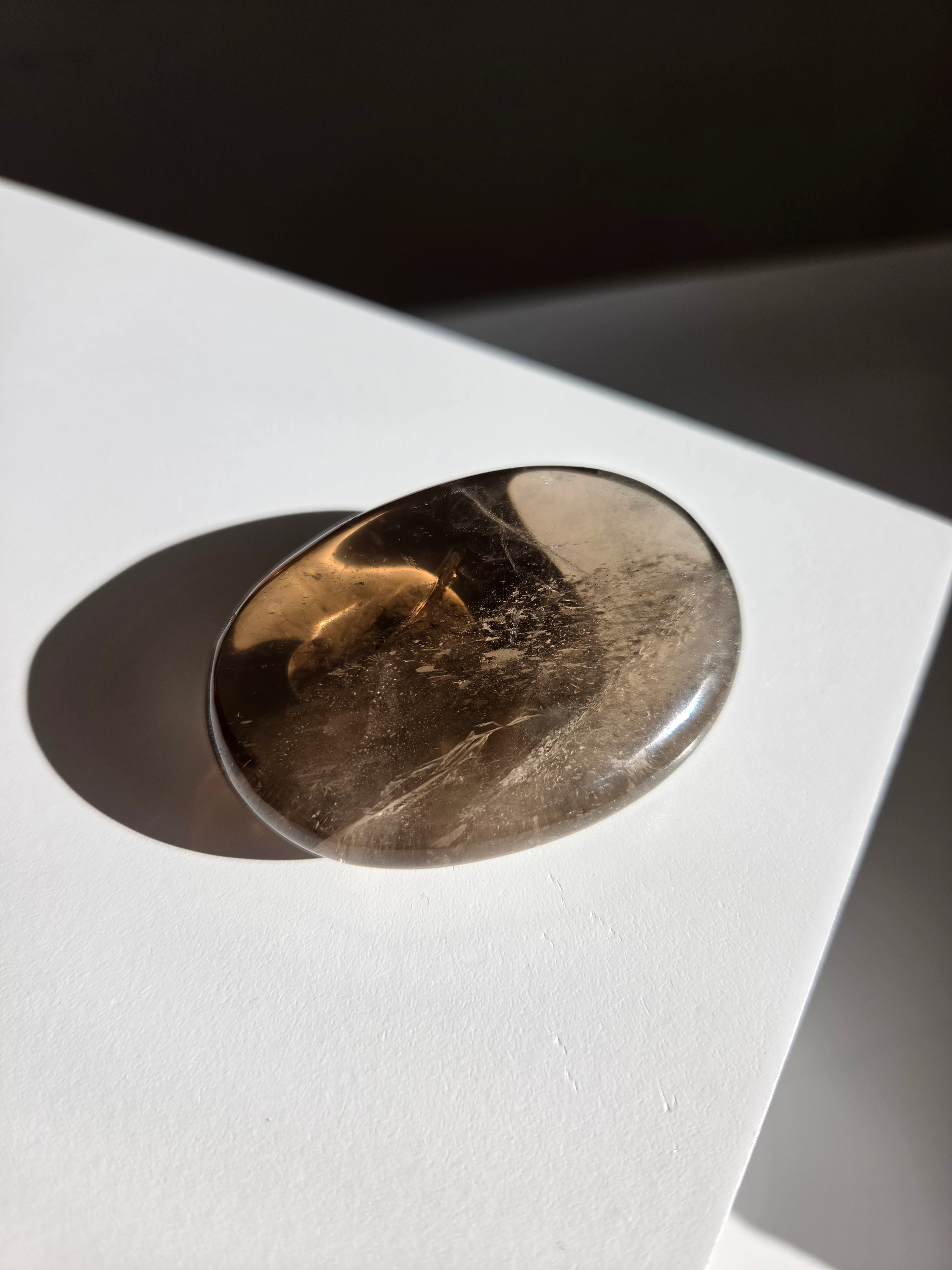 Smoky Quartz Palmstone 006