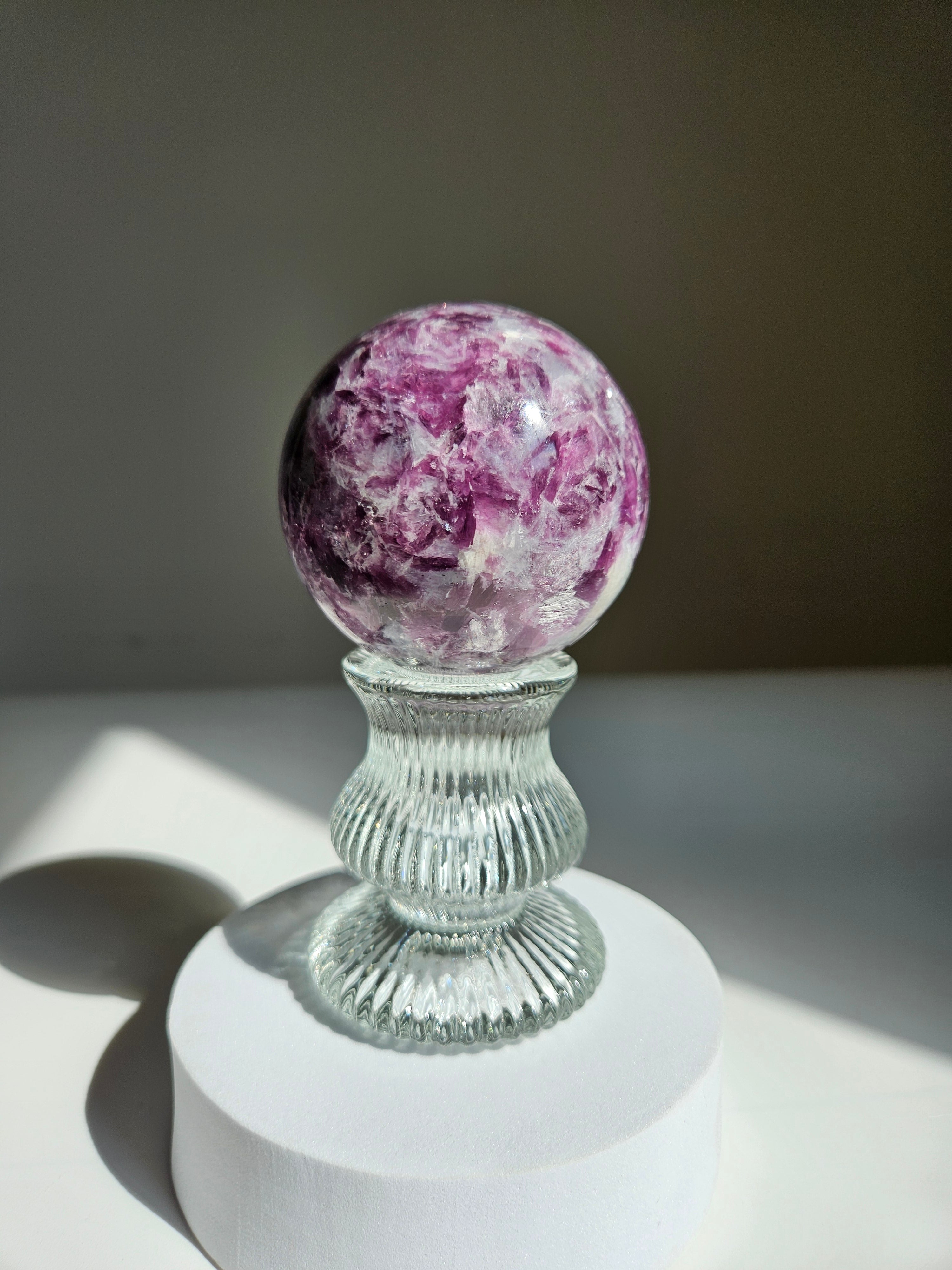 Lepidolite Sphere 003
