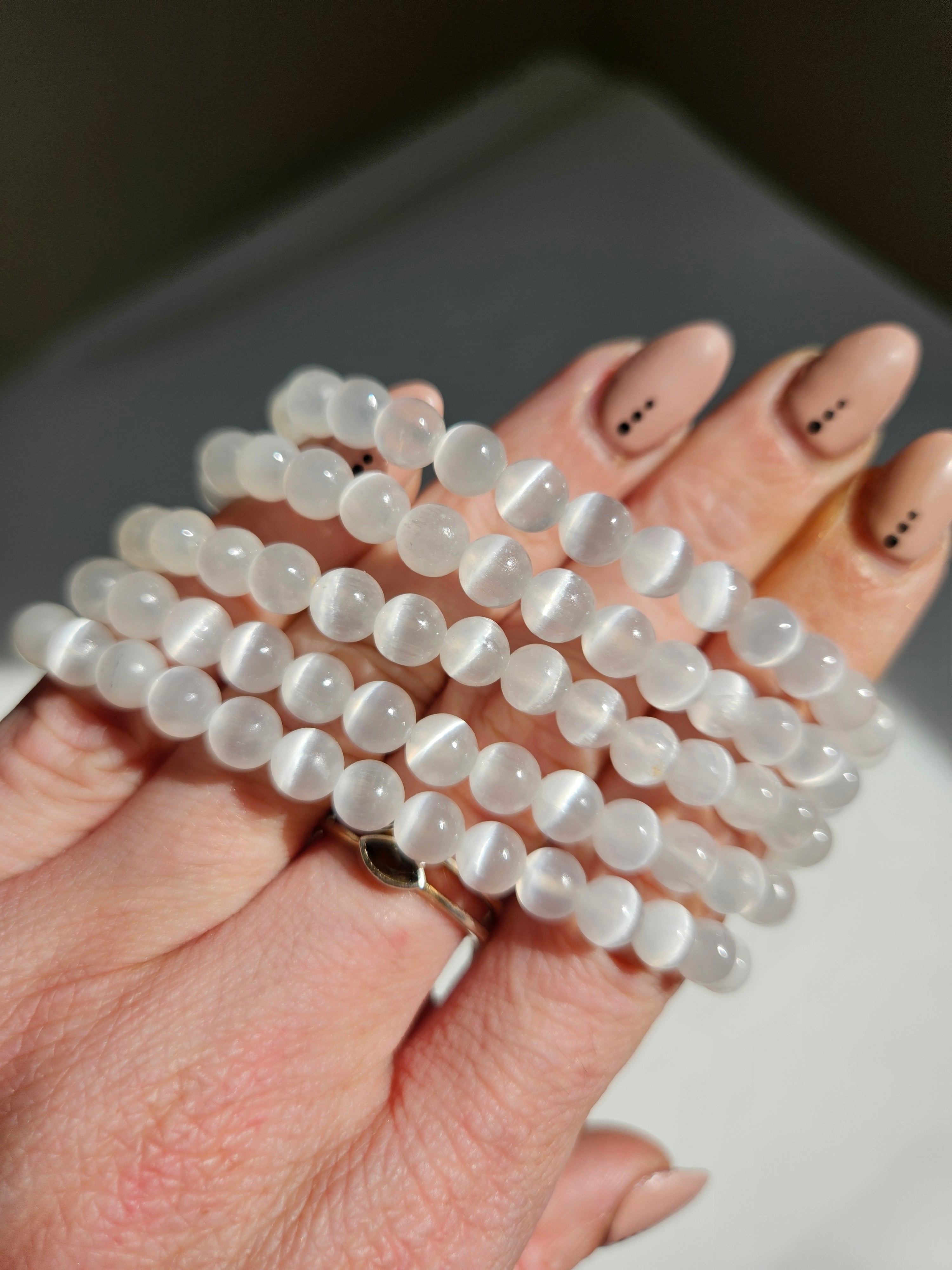 Selenite bracelet | 6mm