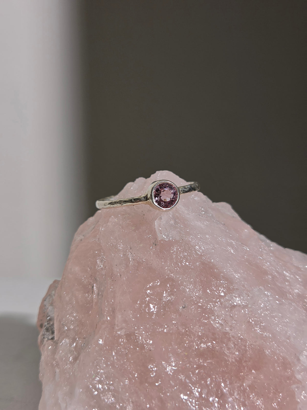 Size 7 | Morganite Ring | silver