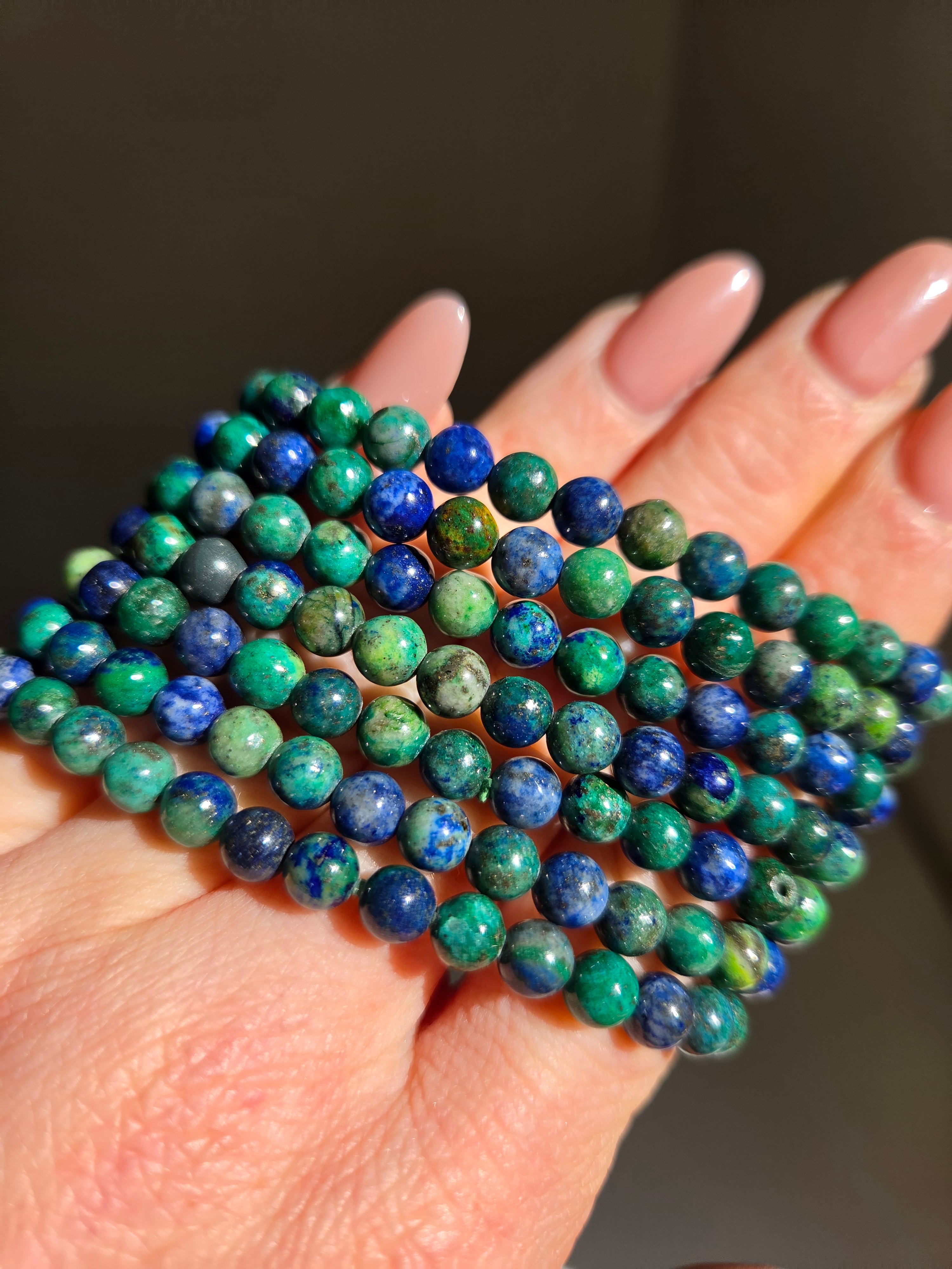 Malachite x Chrysocolla Bracelet | 6mm