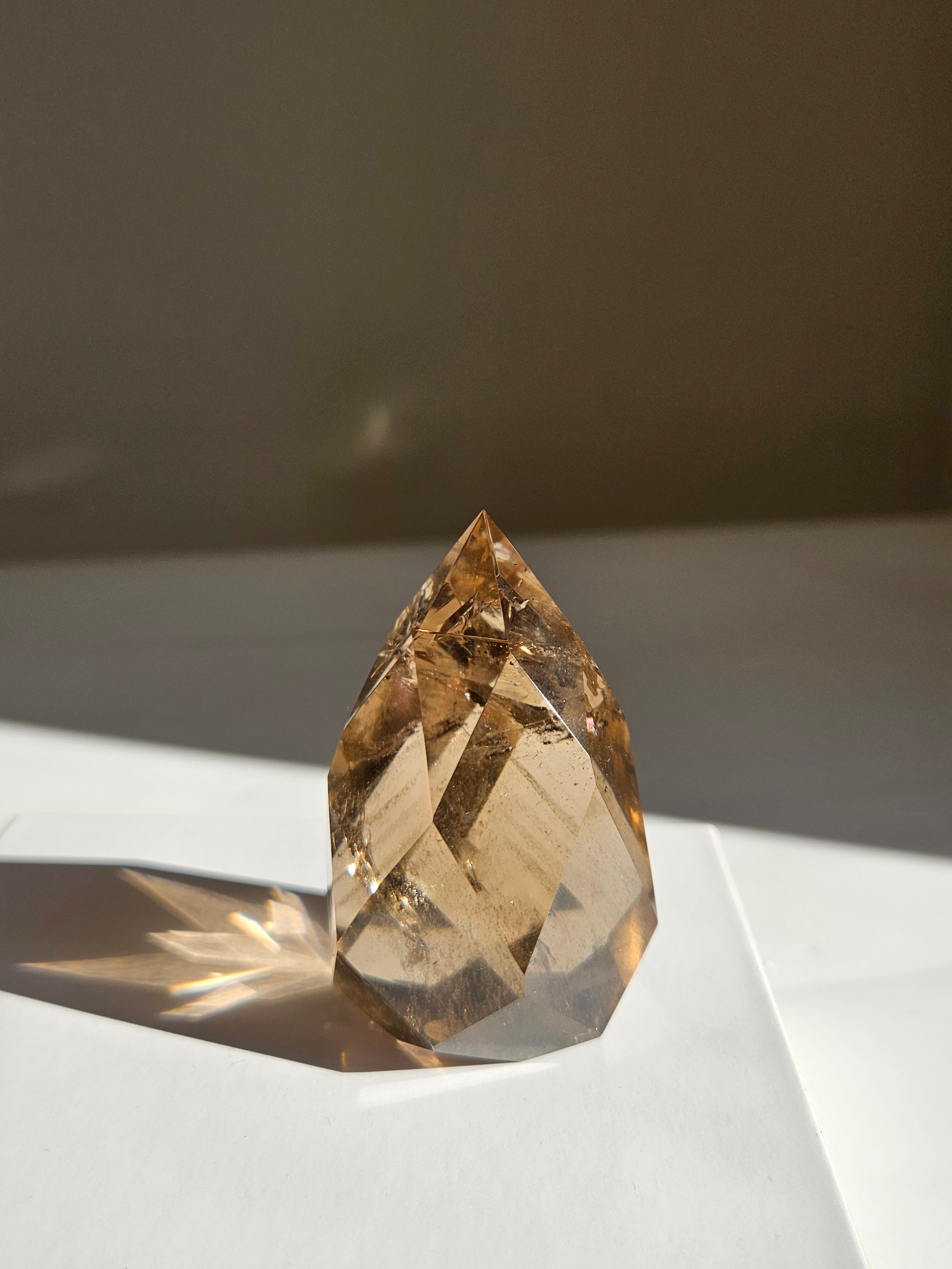 Faceted Smoky Quartz 001