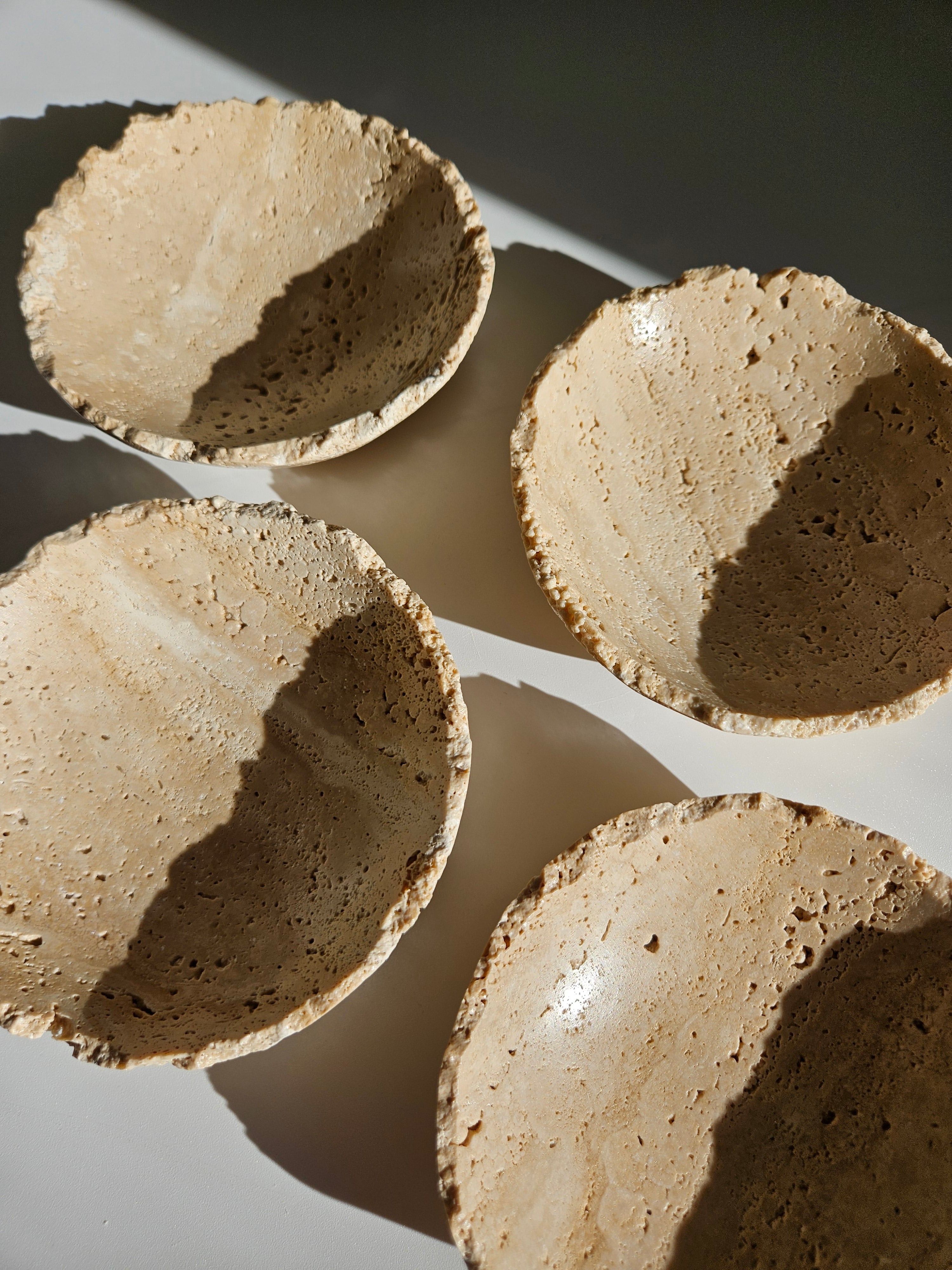 Travertine Raw Edge Bowl