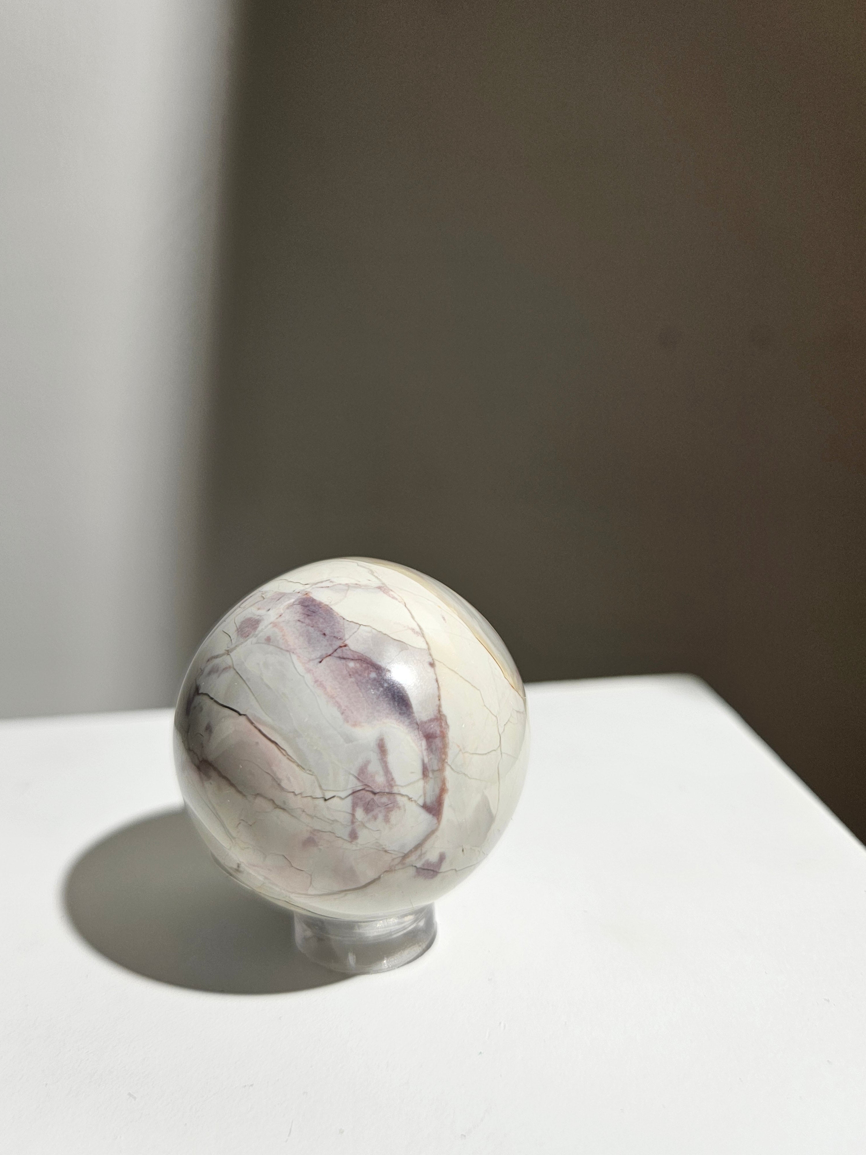 Hyacinth jasper sphere 004