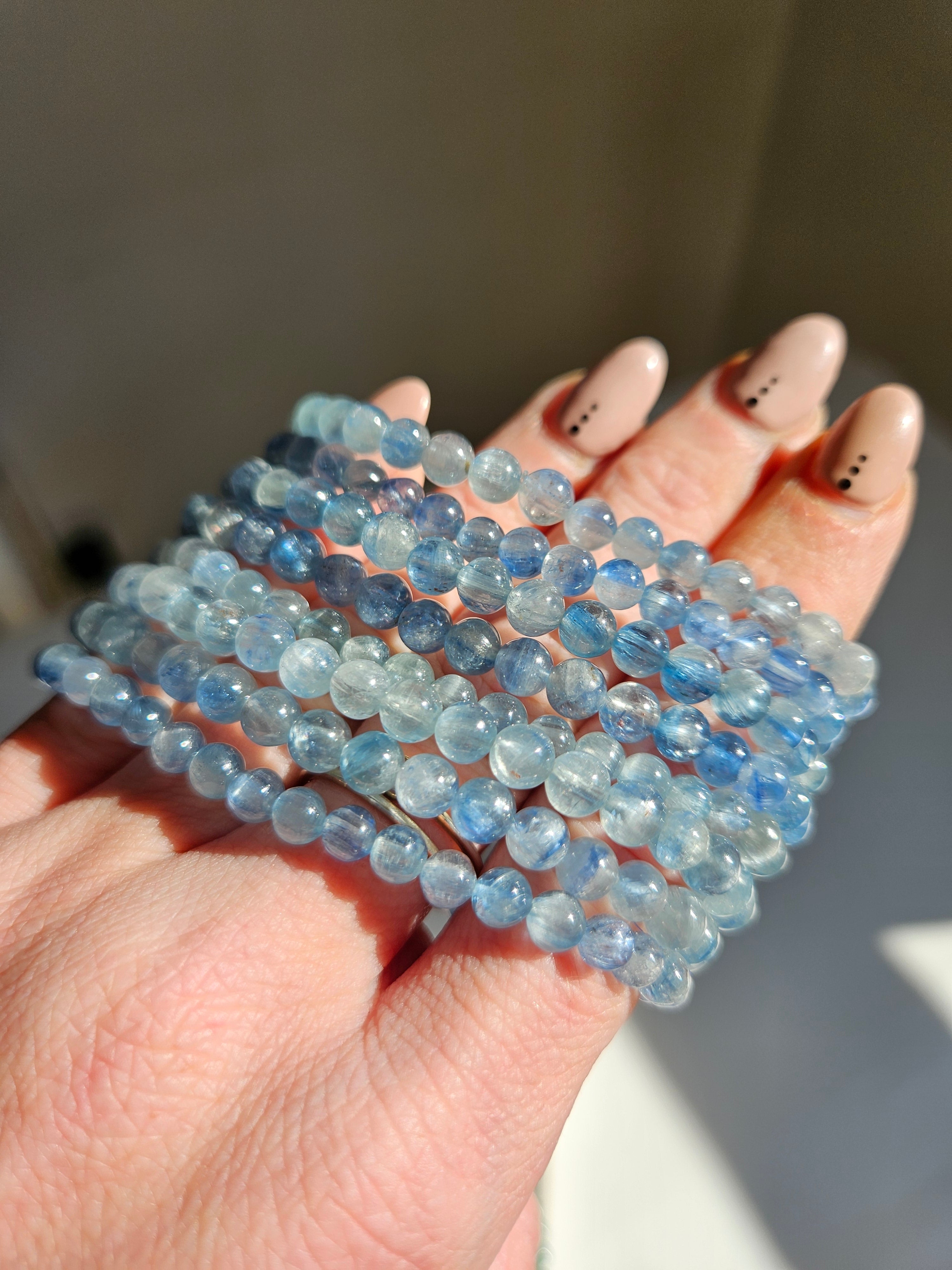 Teal Kyanite Bracelet | 5mm
