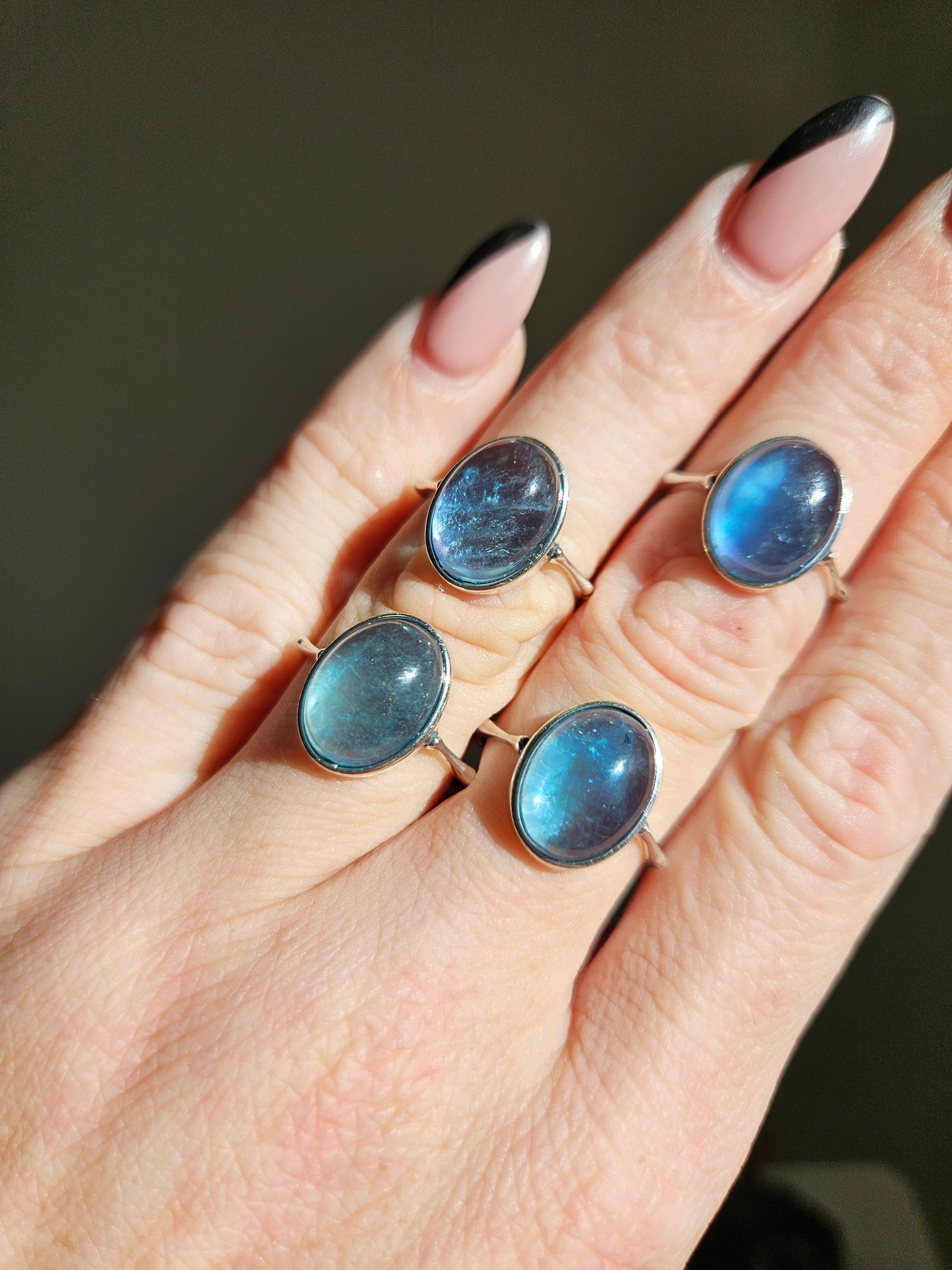 Aquamarine Ring | adjustable